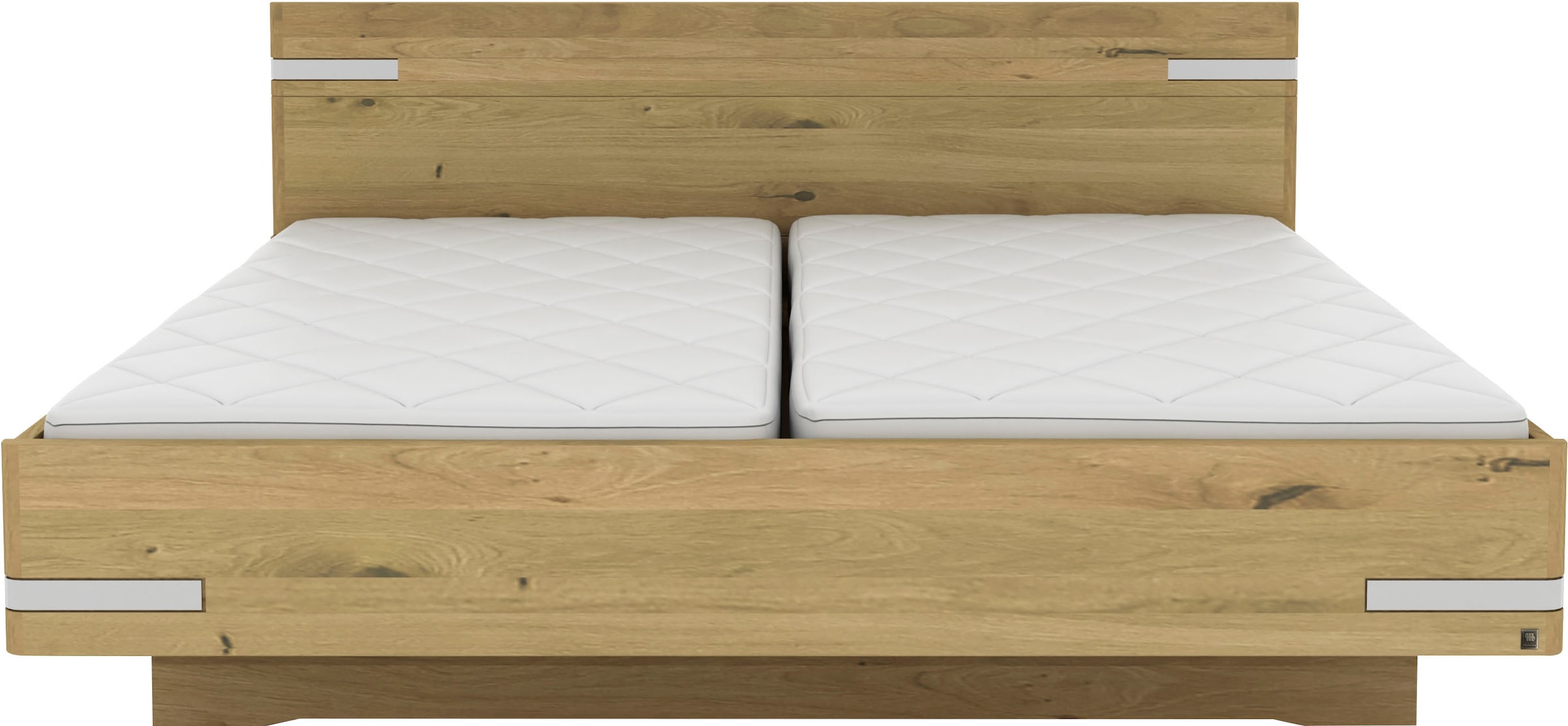 Musterring Holzbett »Savona, Bettgestell, Bettrahmen, teilmassiv Bianco-Eic günstig online kaufen