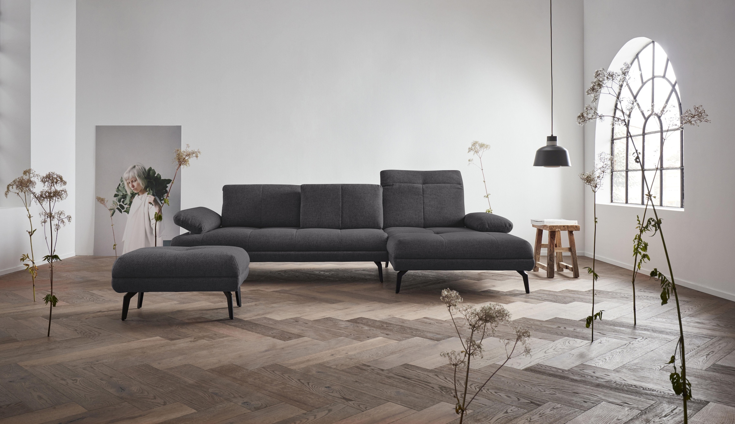 andas Hocker »Stenlille«, in 3 Bezugsarten, Design by Morten Georgsen