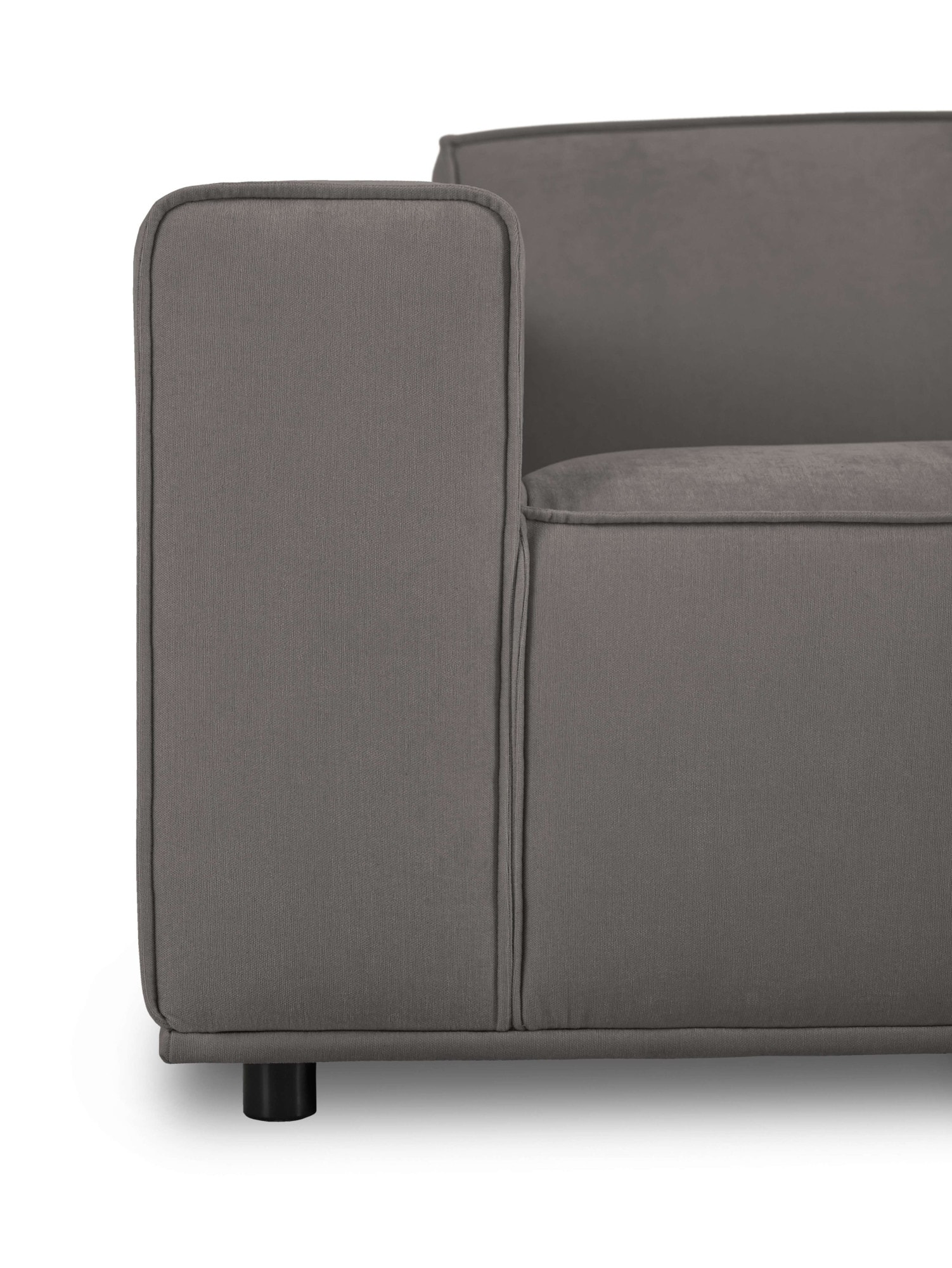 Home affaire Loveseat »Avelin, 1.5 Sitzer, 140 cm, Chenille, Struktur-Boucle«, mit Wellenunterfederung, Kedernaht, bodentief, Skandi-Design
