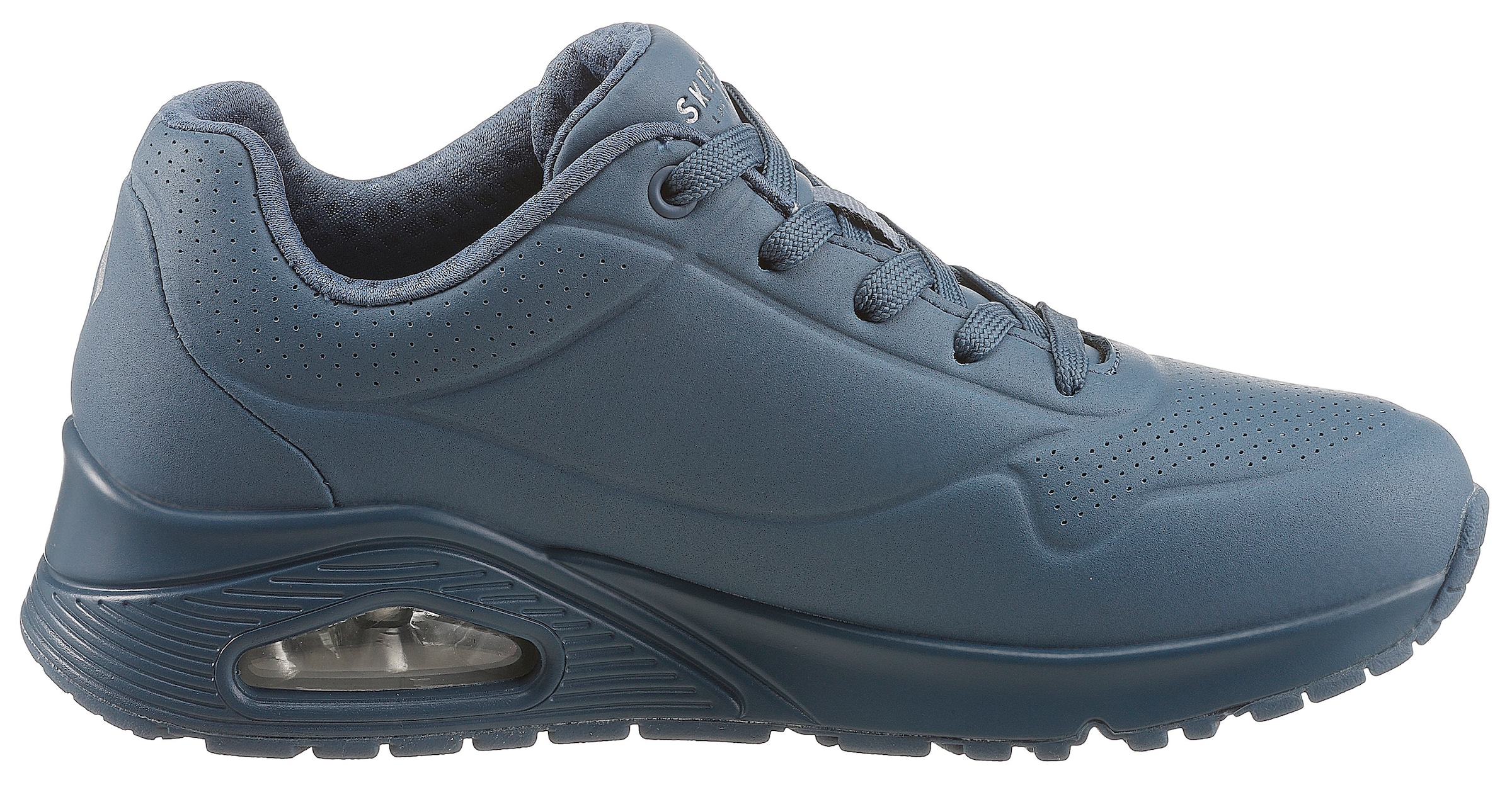 Skechers Wedgesneaker »Uno - Stand on Air«, Freizeitschuh, Halbschuh, Schnürschuh mit feiner Perforation
