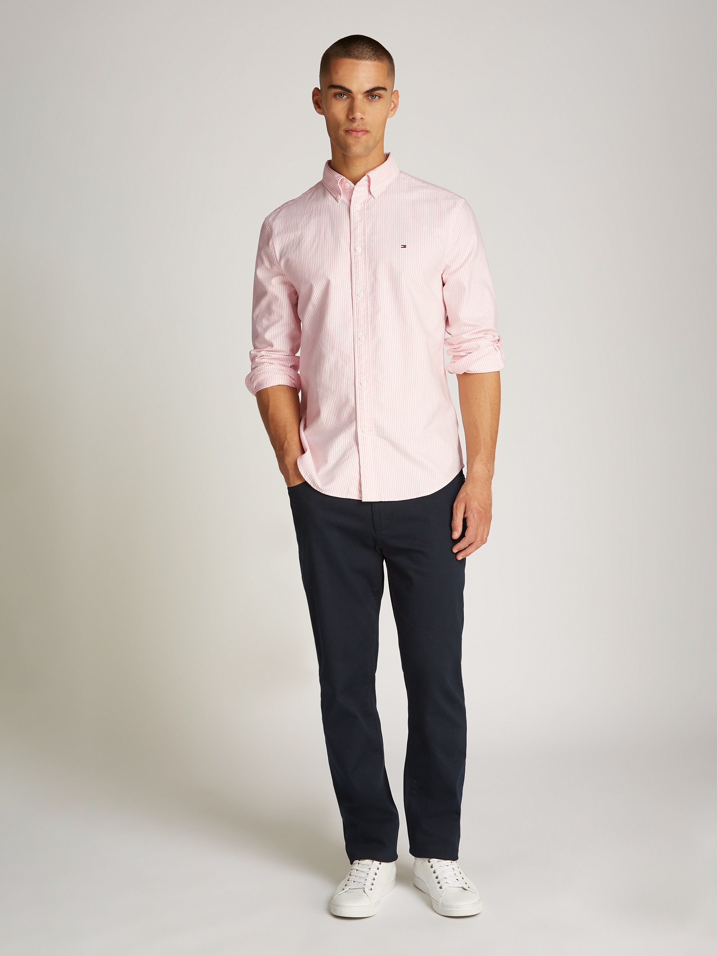 Tommy Hilfiger Langarmhemd »HERITAGE OXFORD STRIPE RF SHIRT«