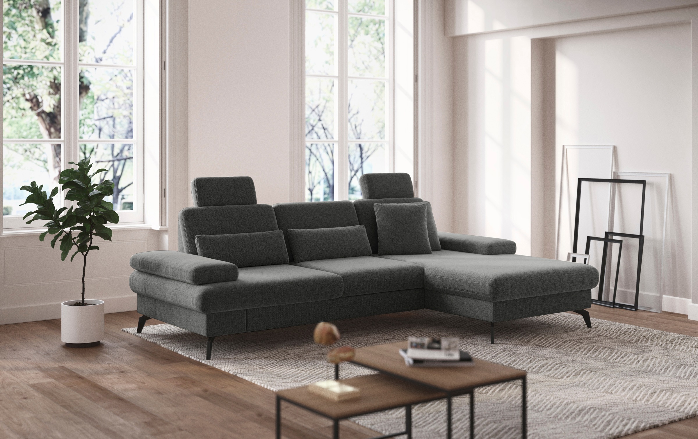 sit&more Ecksofa »Morris L-Form, inkl. Sitztiefenverstellung« wahlweise mit günstig online kaufen