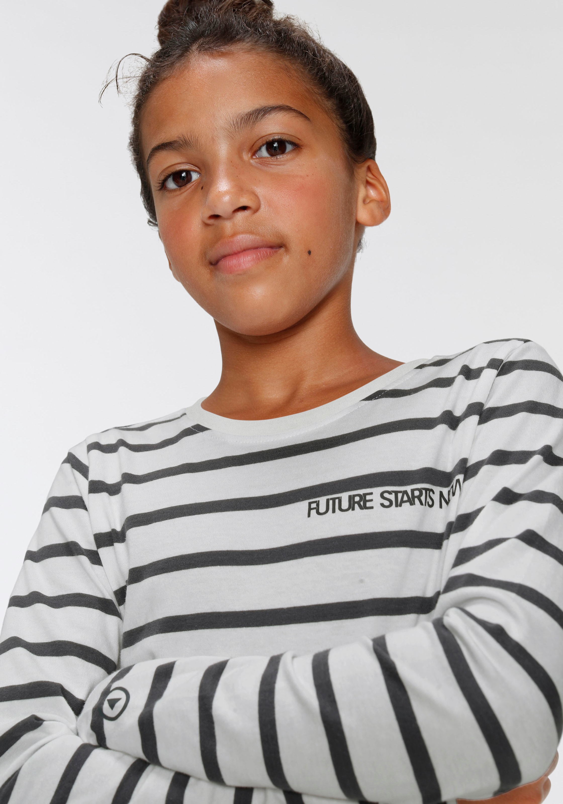KIDSWORLD Langarmshirt »Future starts now!«, langärmlig, Basic-Passform