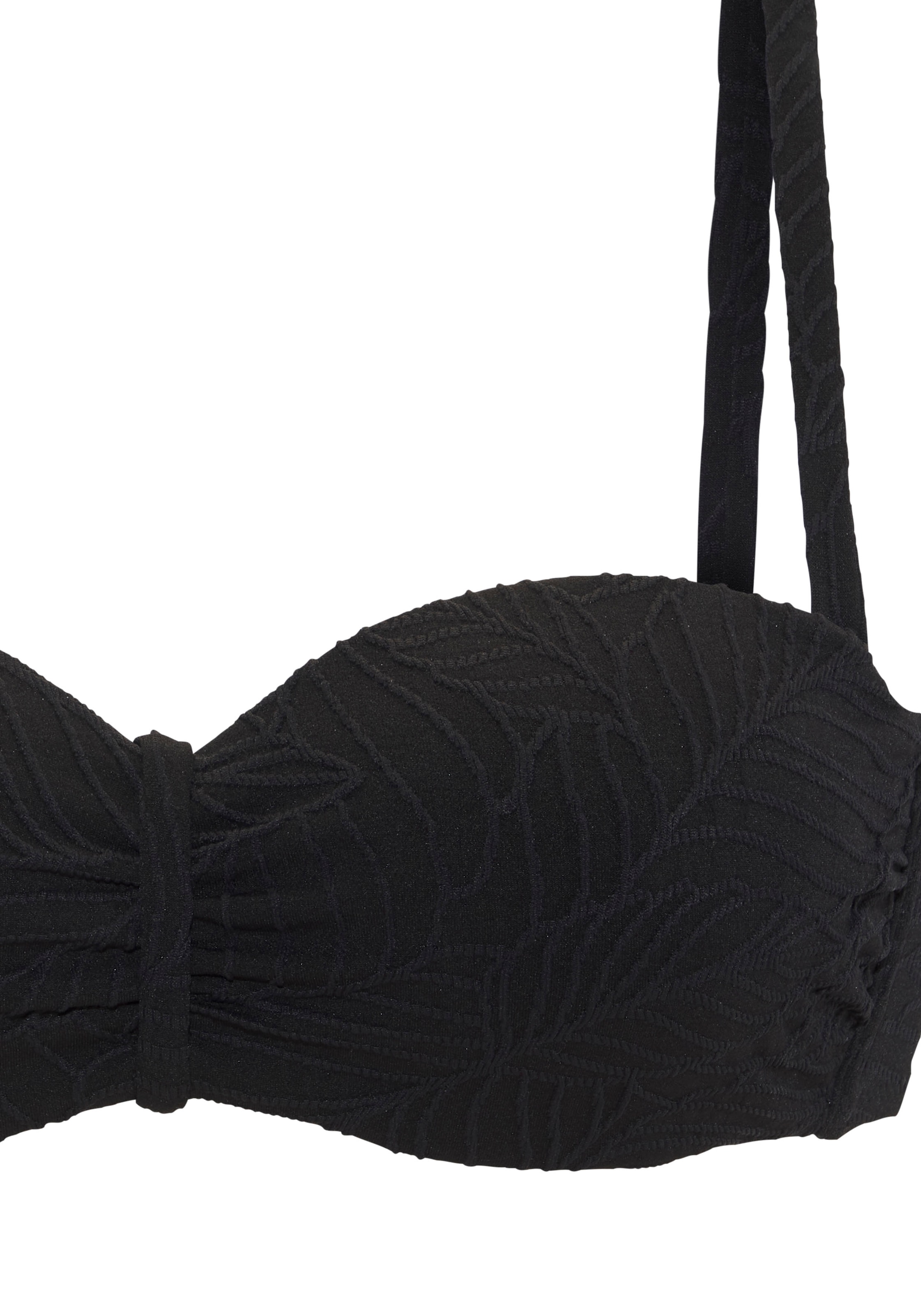 LASCANA Bügel-Bandeau-Bikini-Top »Fay« aus eleganter Strukturware
