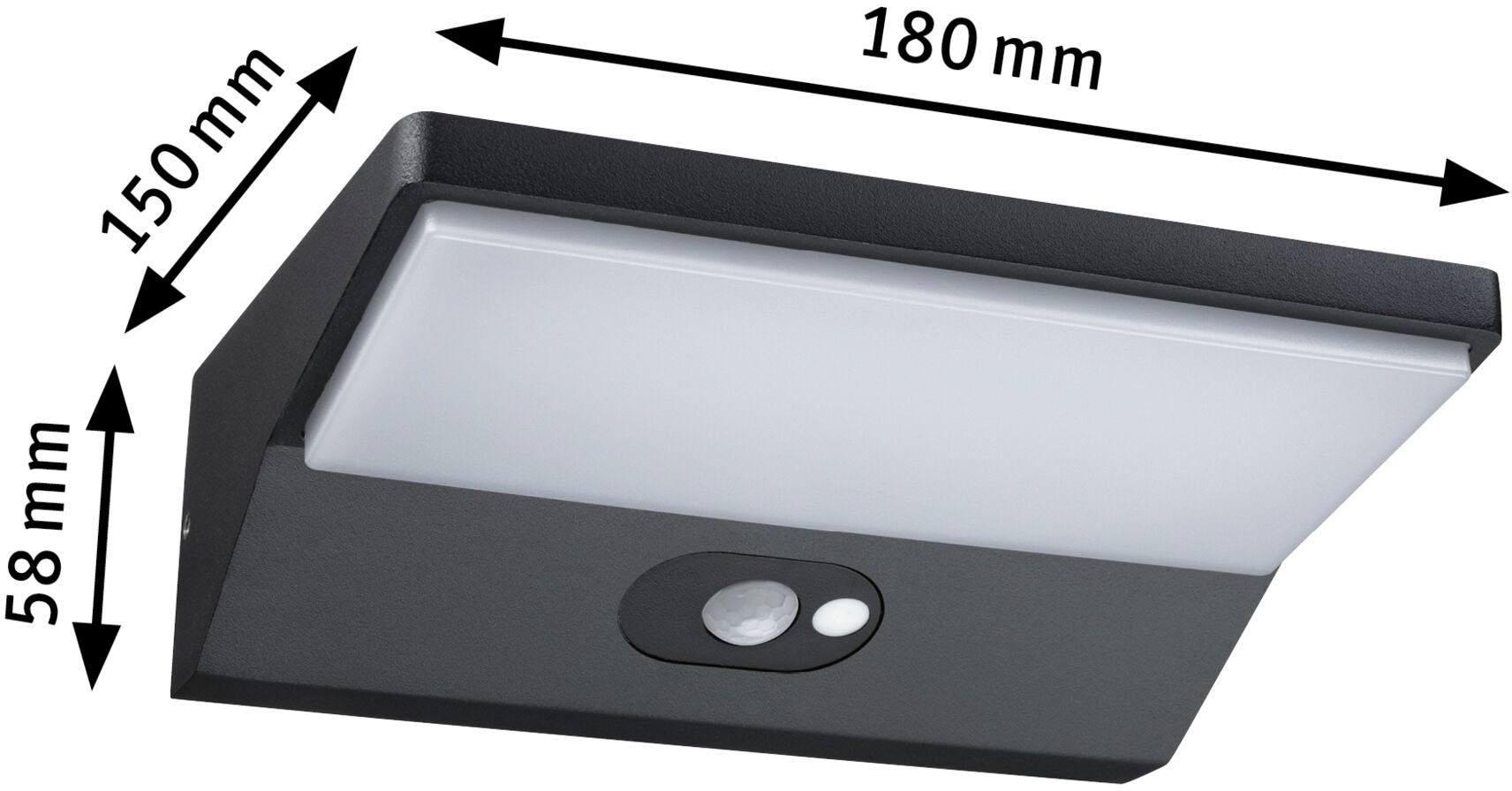 Paulmann Außen-Wandleuchte »IP44«, 1 flammig, Leuchtmittel LED-Modul | LED fest integriert, LED-Modul, 3.000K 3,4W Aluminium