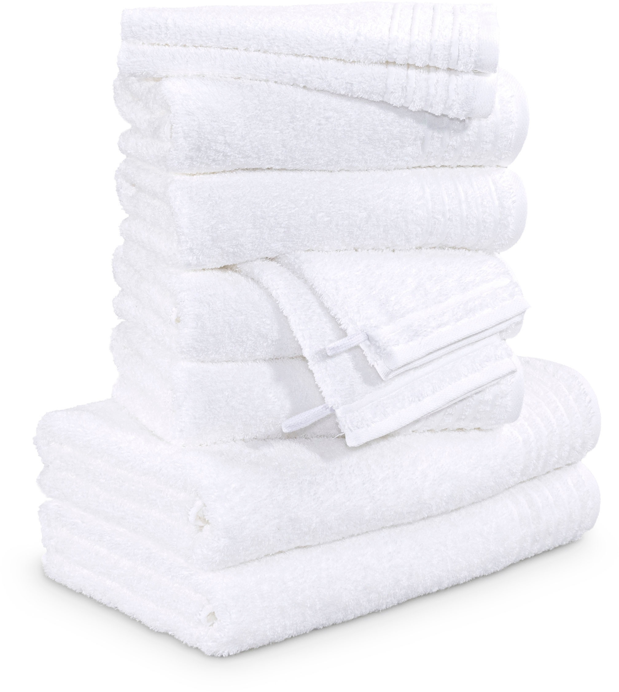 Möve Handtuch Set »New Classic« 10 Stk. Walkfrottier Waschhandschuhen, Gäst günstig online kaufen