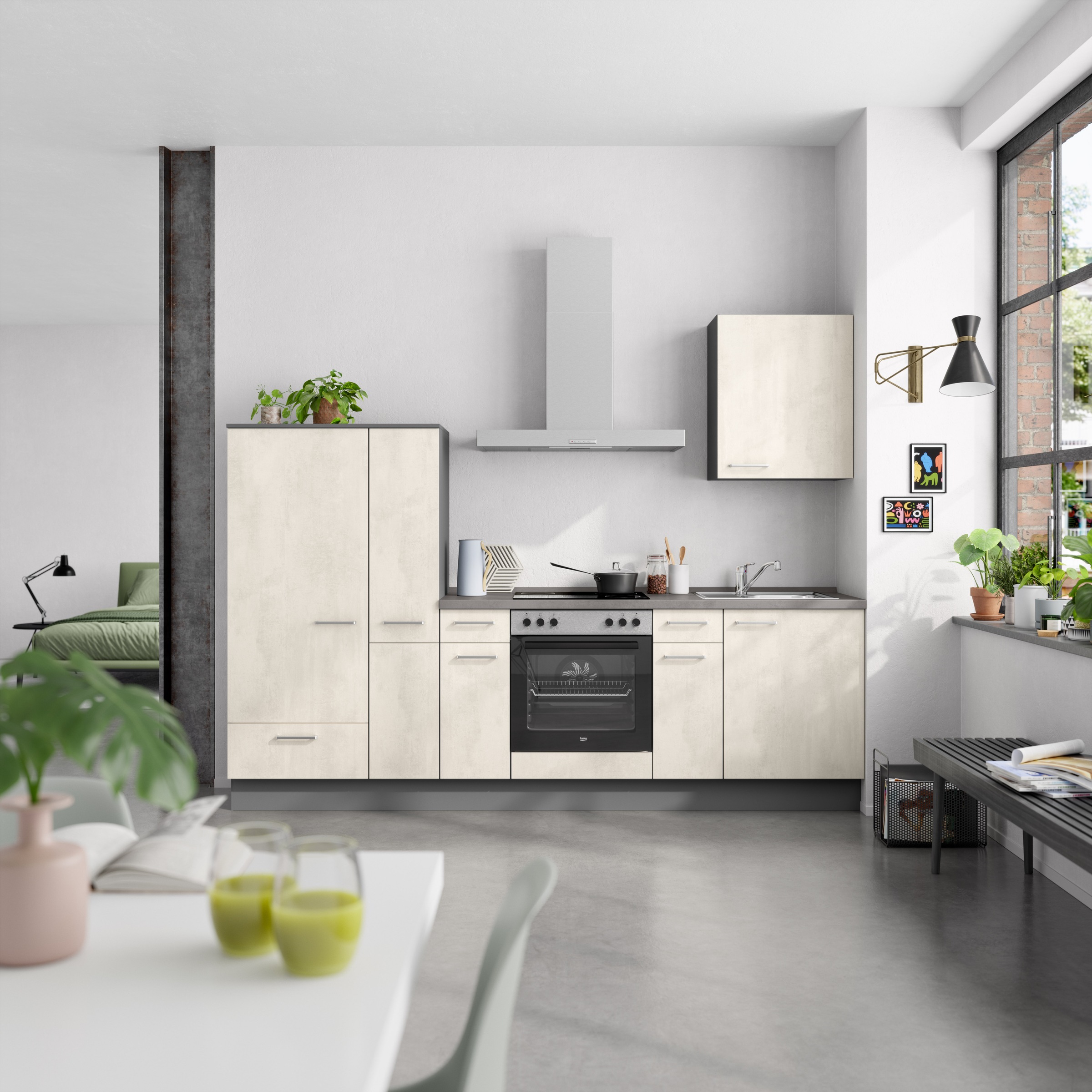 nobilia® Küchenzeile »"Riva I"«, vormontiert, Ausrichtung wählbar, Breite 2 günstig online kaufen
