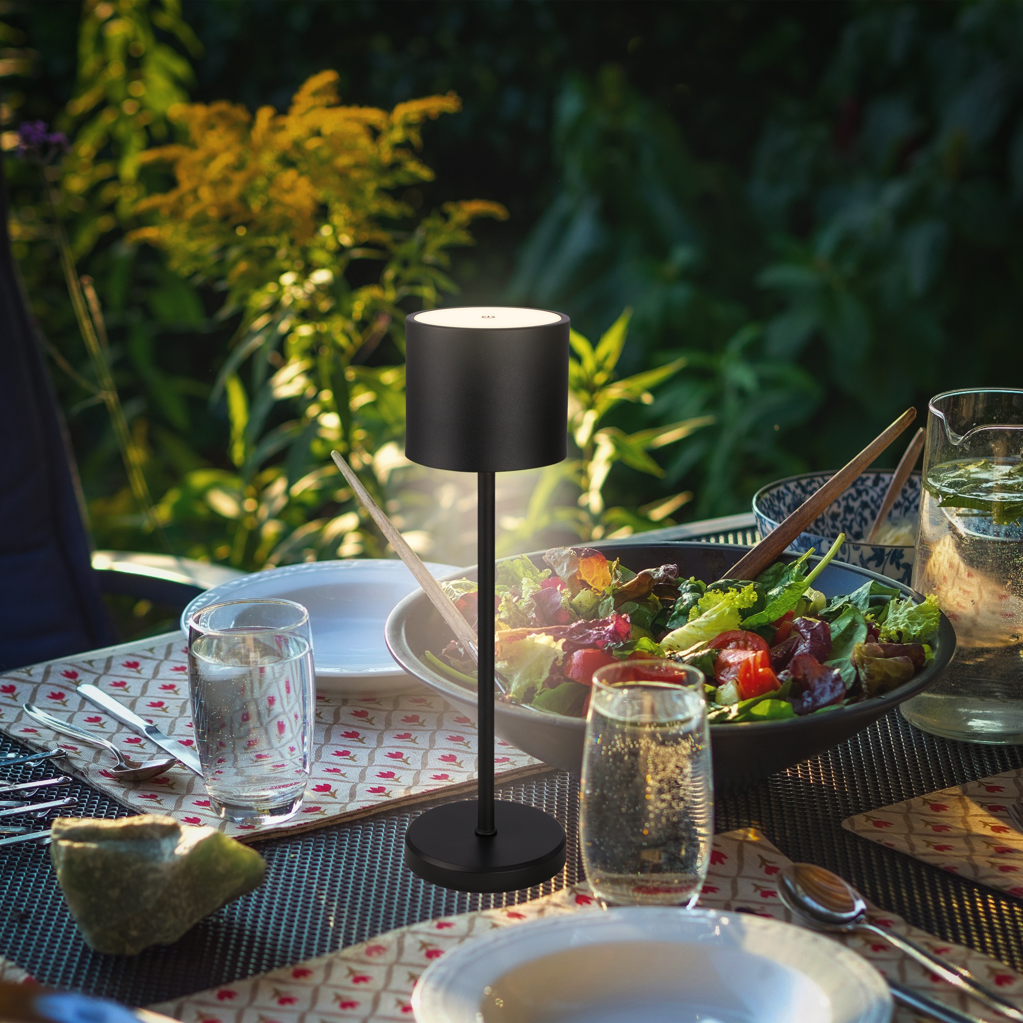 B.K.Licht Außen-Tischleuchte »BK_TL1608 Akku Tischlampe mit Ladestation, 3- günstig online kaufen