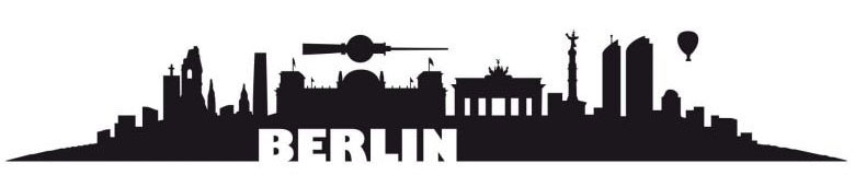 Wall-Art Wandtattoo »XXL Stadt Skyline Berlin 120cm«, (1 St.), selbstkleben günstig online kaufen