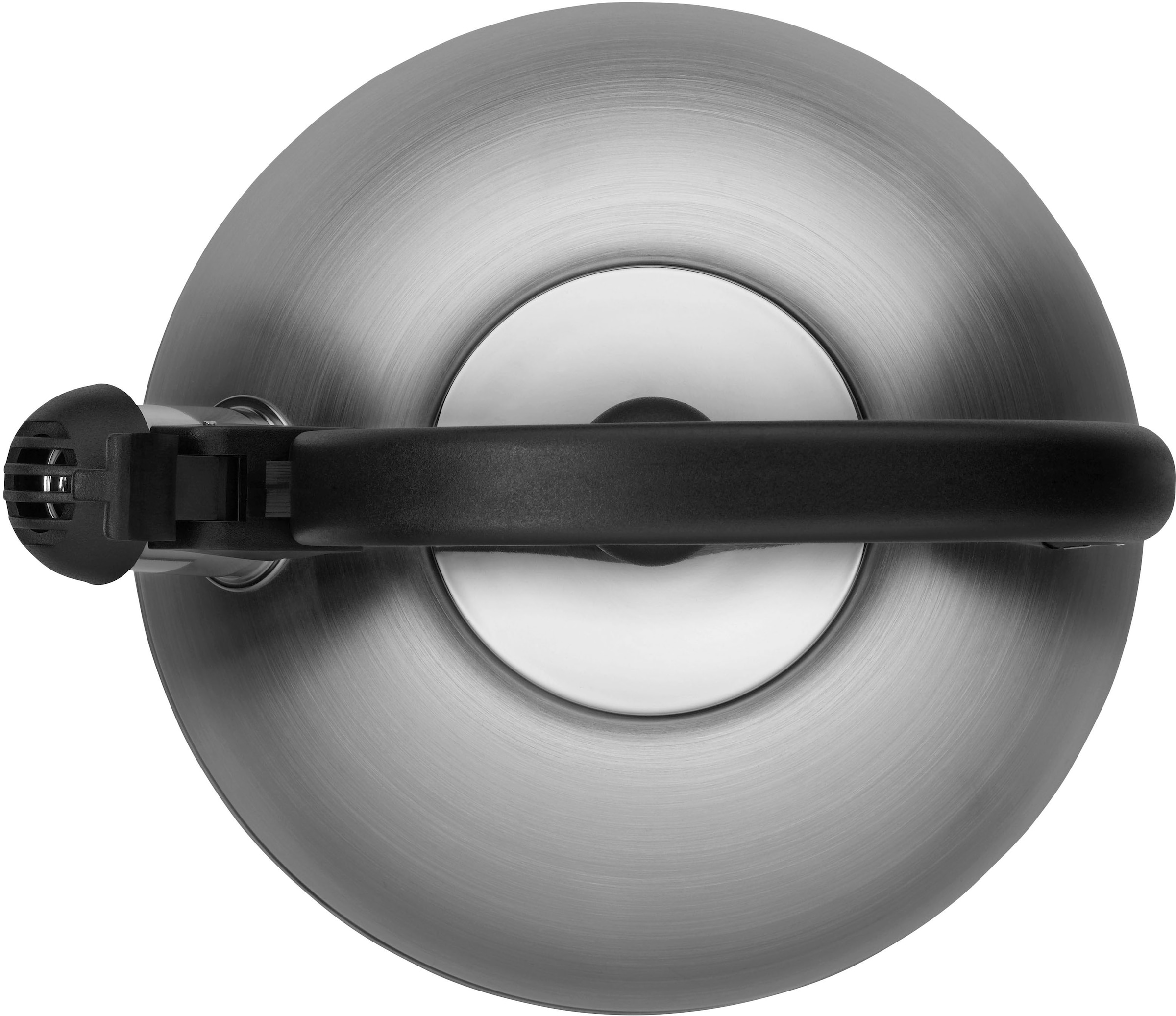 WMF Wasserkessel »Orbit«, Cromargan® Edelstahl Rostfrei 18/10, (2 tlg.), schnelles Erhitzen, energieeffizient, charakteristischer Pfeifton
