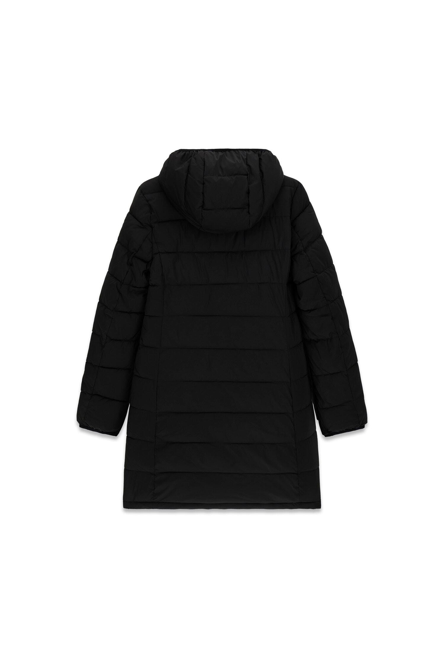Guess Langjacke »NEW ALETA LONG PUFFER JACKET« mit Kapuze in Stepp-Qualität, Kapuze