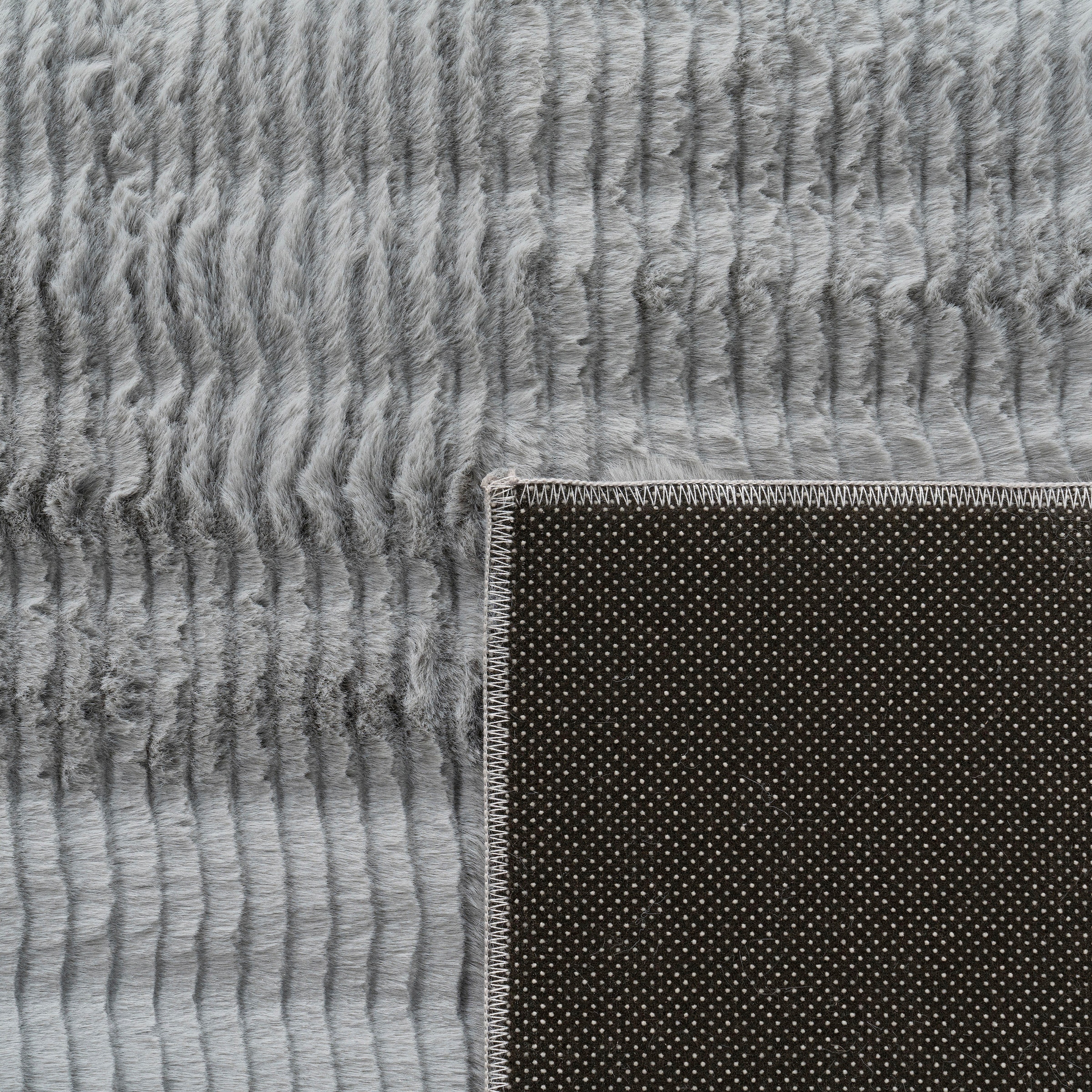 Paco Home Hochflor-Teppich »Arnheim 743«, rechteckig, 27 mm Höhe, Uni Farben, Wellen Muster, besonders weich, Hoch-Tief Effekt