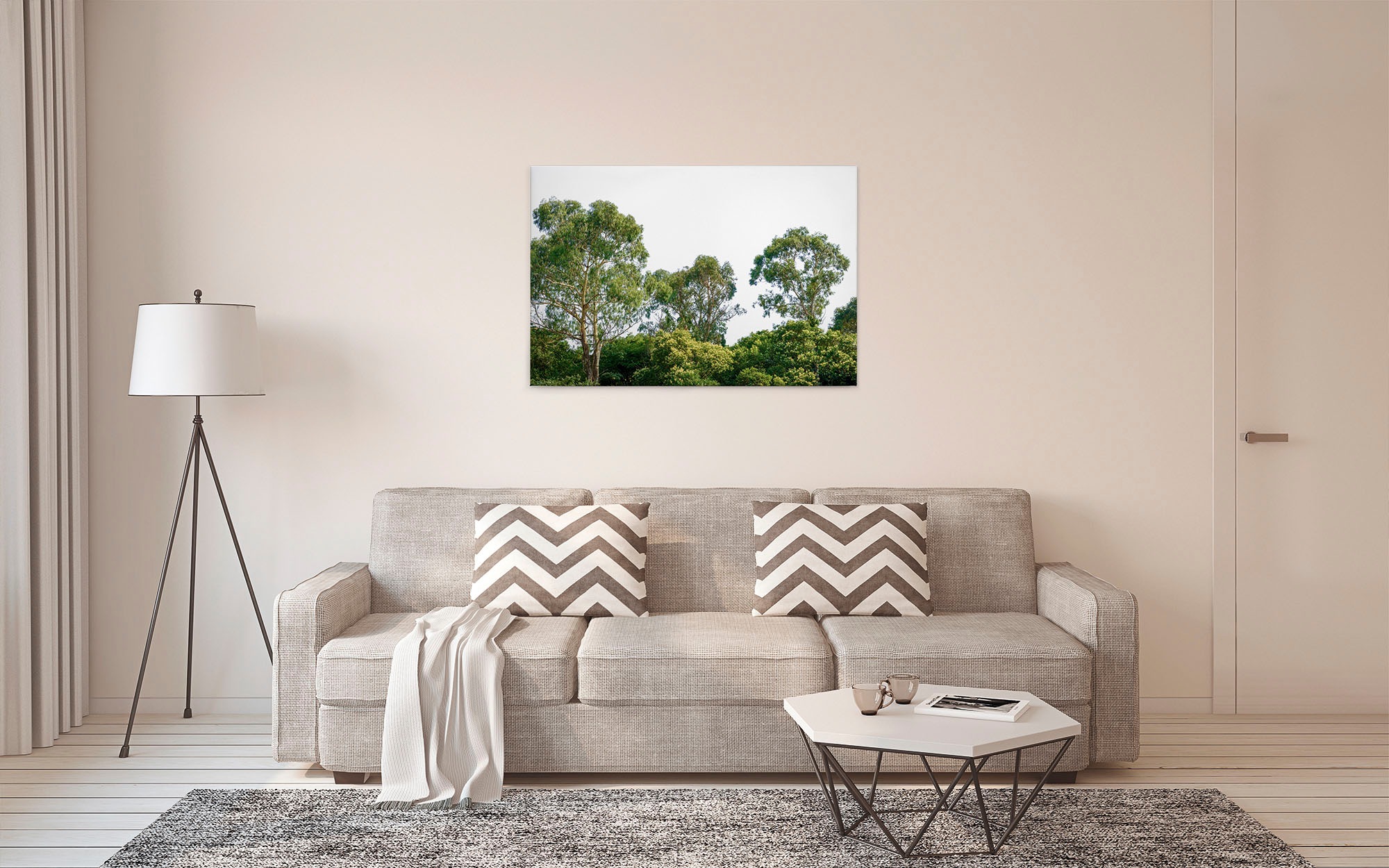 A.S. Création Leinwandbild »Treetop«, Kunst-Wald-Kinder, (1 St.), Baumkronen Keilrahmen Wald Leinwand-Bild Wohnzimmer modern Wandbild