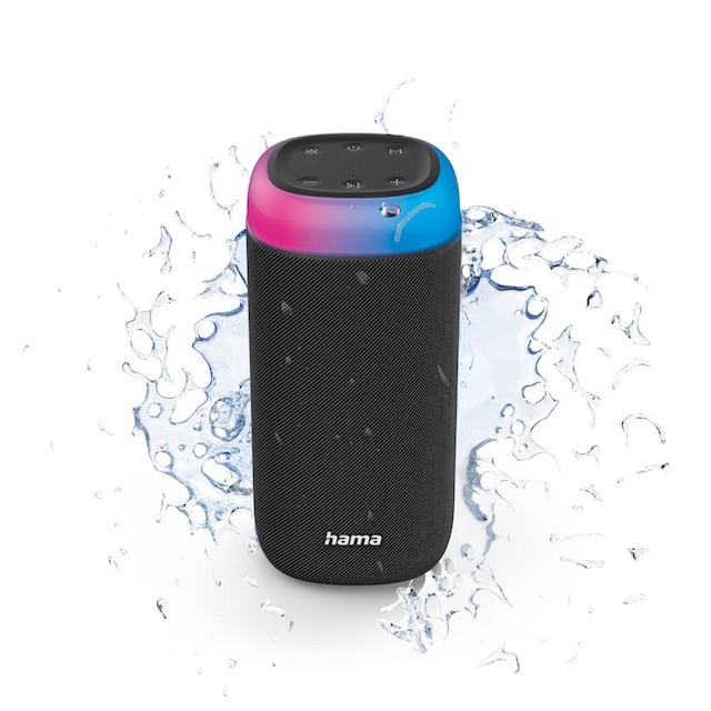Hama Bluetooth-Lautsprecher »Bluetooth Box LED 30 W Xtra Bass 360ᵒ Sound  spritzwassergeschützt« auf Raten bestellen