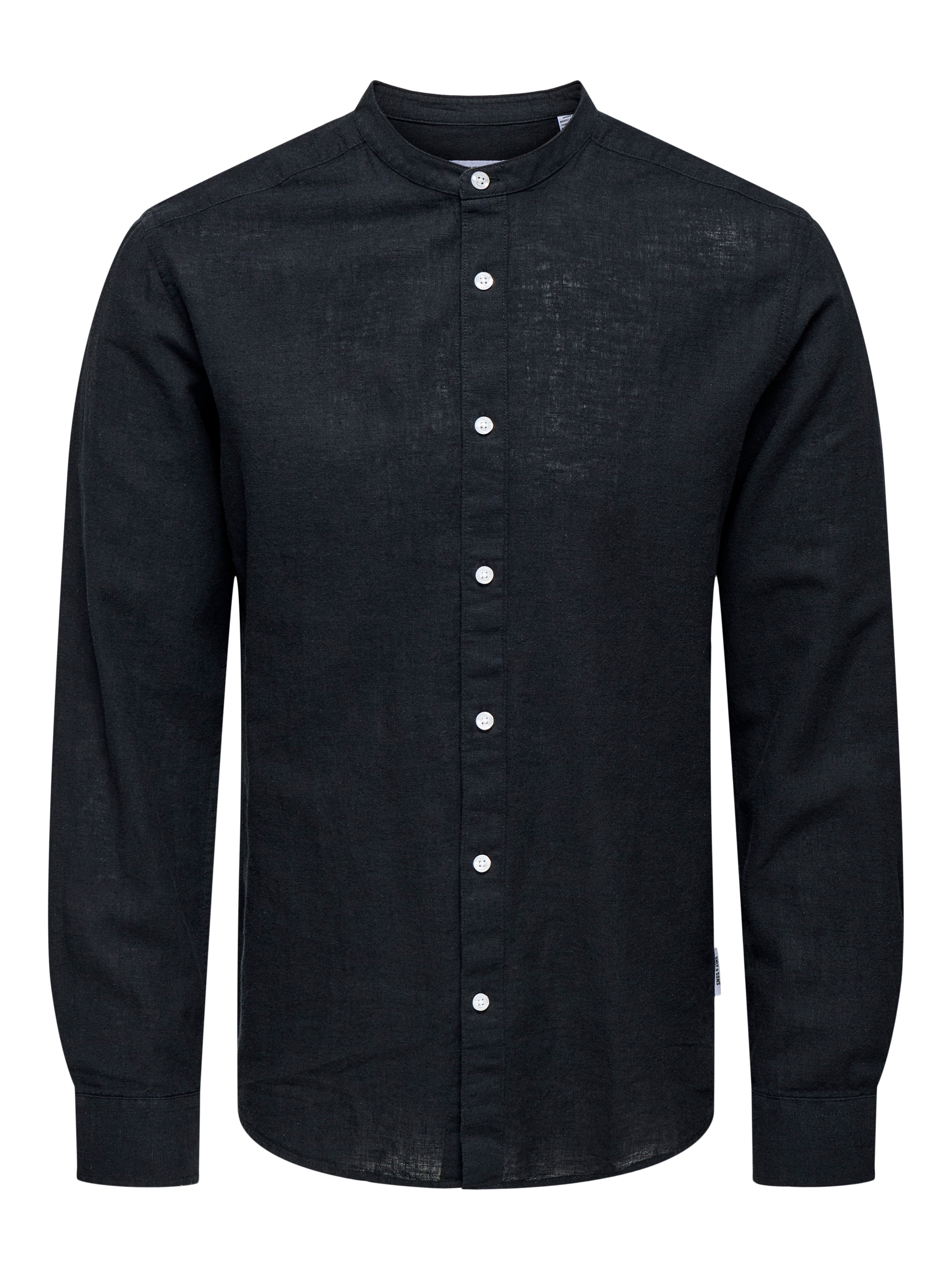 ONLY & SONS Langarmhemd »ONSCAIDEN LS SOLID LINEN MAO SHIRT NOOS«
