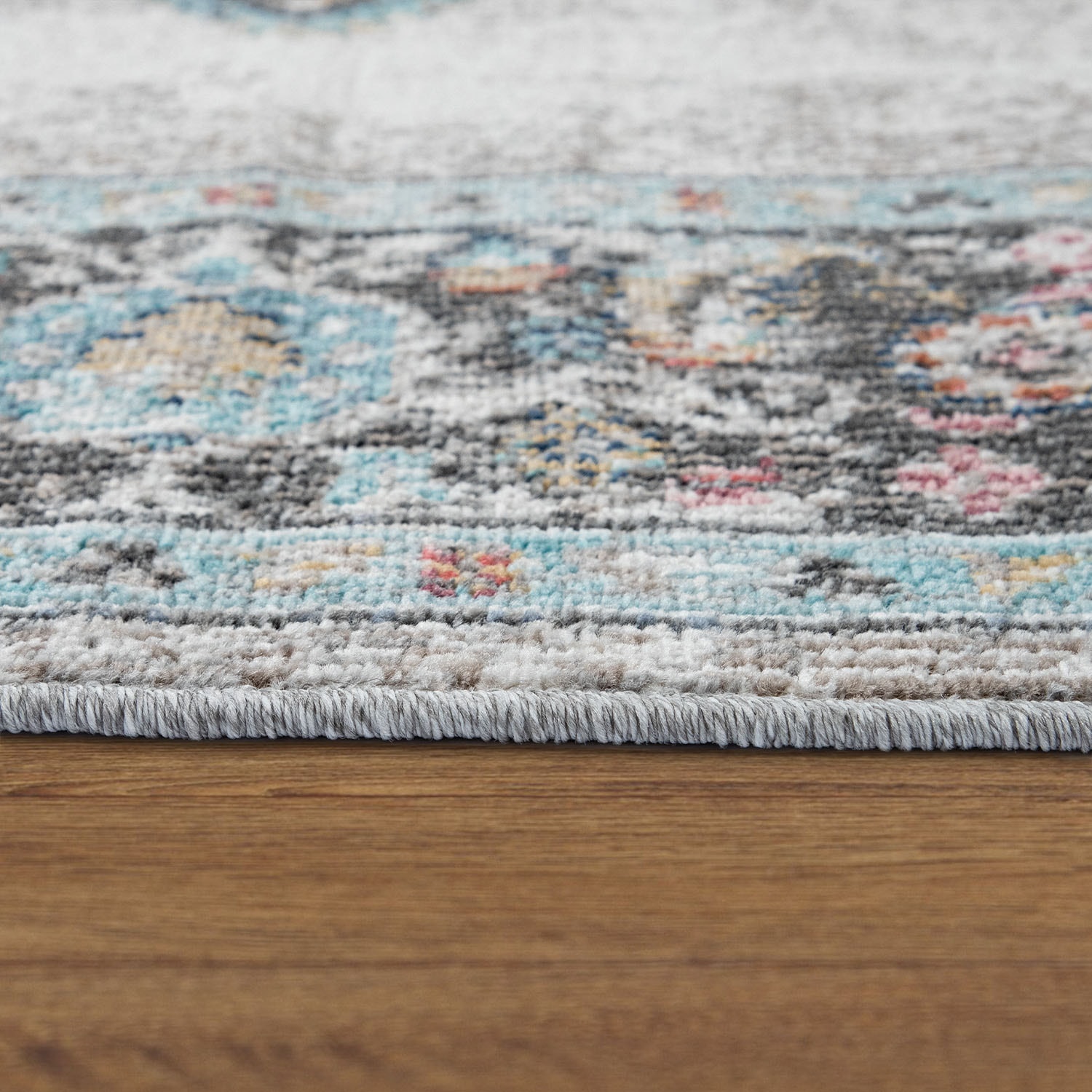 Paco Home Teppich »Torres 275« rund 8 mm Höhe Kurzflor, Orient-Optik, Vintage Design, In- und Outdoor geeignet