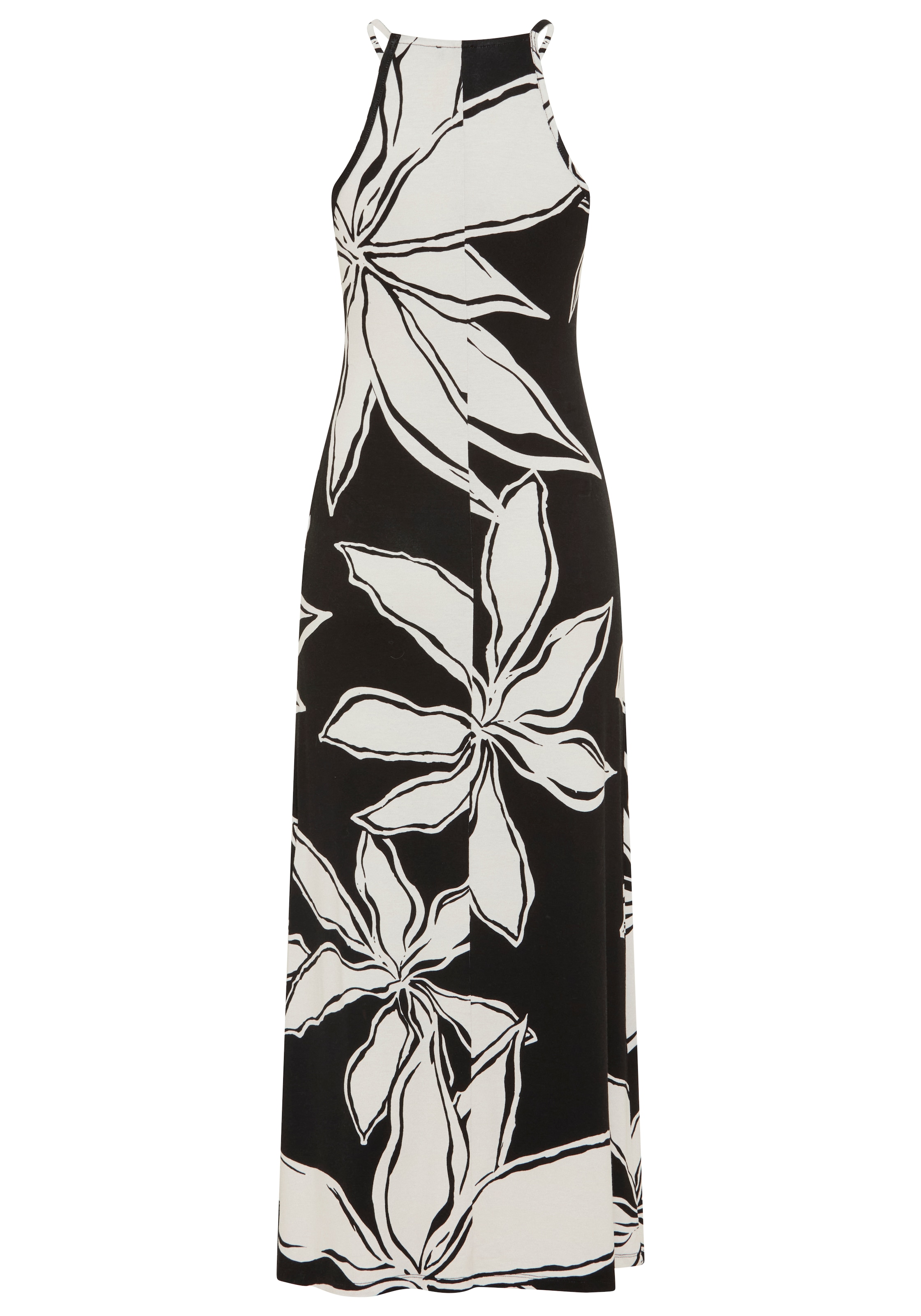 Bruno Banani Sommerkleid knöchelfrei, floraler Print, aus Jersey