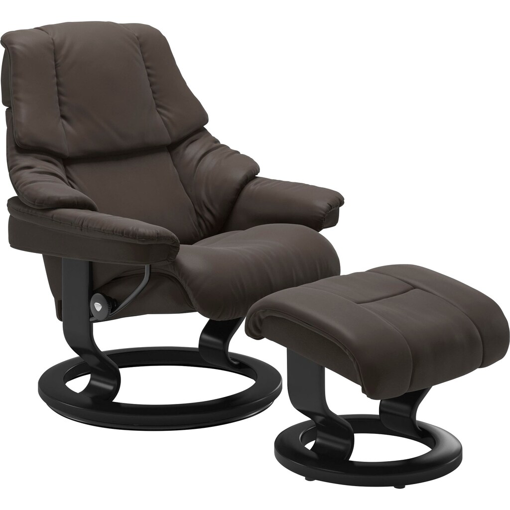 Stressless® Relaxsessel-Set »Reno«, mit Hocker, mit Classic Base, Größe S, M & L, Gestell Schwarz