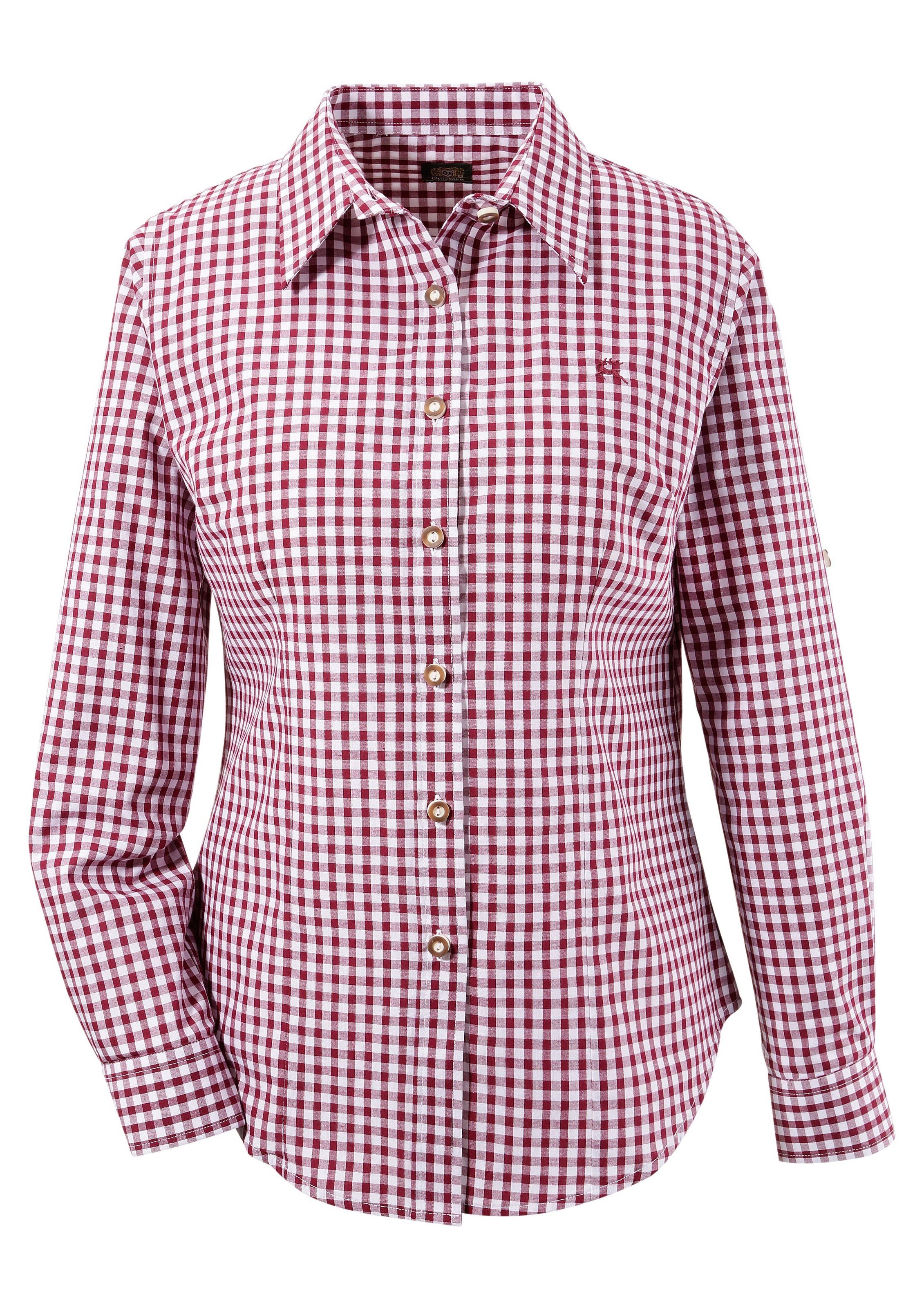 OS-Trachten Trachtenbluse, Damen, im Karodesign kaufen