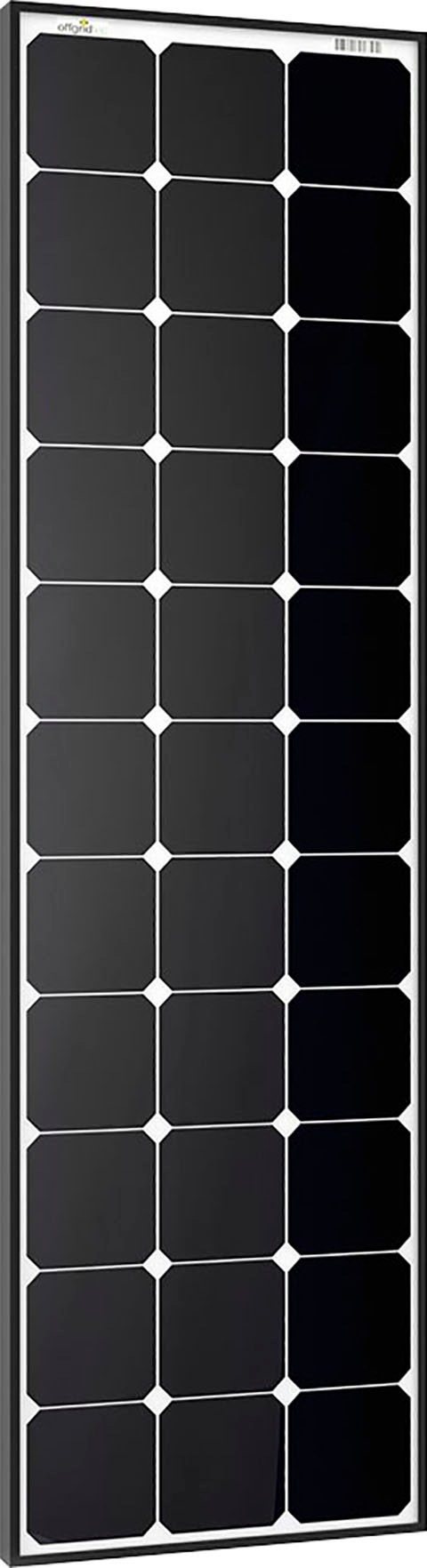 offgridtec Solarmodul »SPR-120 120W SLIM 12V High-End Solarpanel«, extrem wiederstandsfähiges ESG-Glas