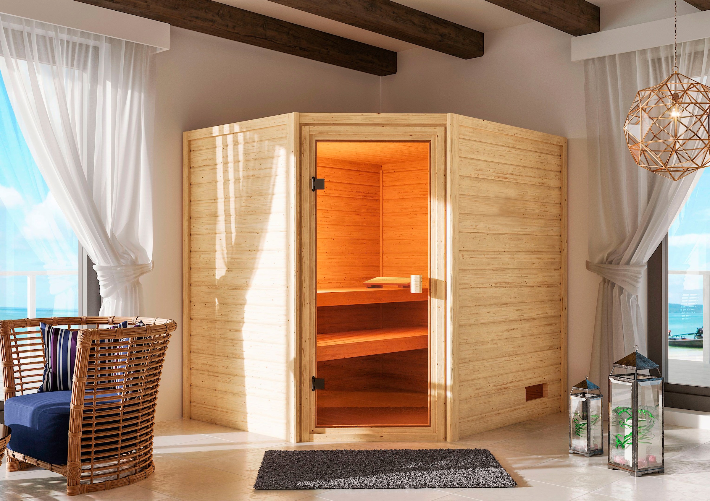 welltime Sauna »Trixi«, ohne Ofen