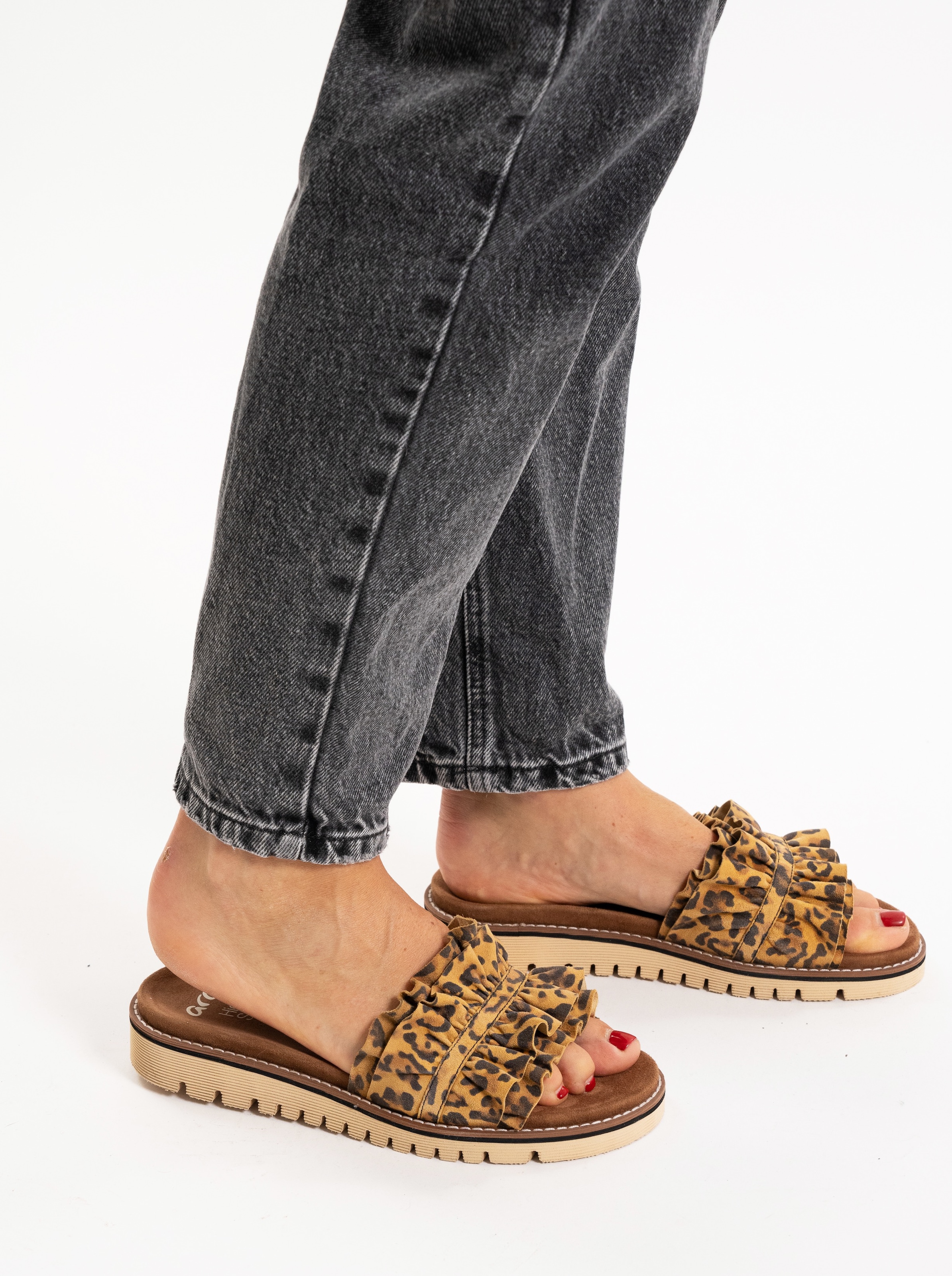 Ara Pantolette »KIENT«, Slides, Flats, Sandale mit geraffter Bandage