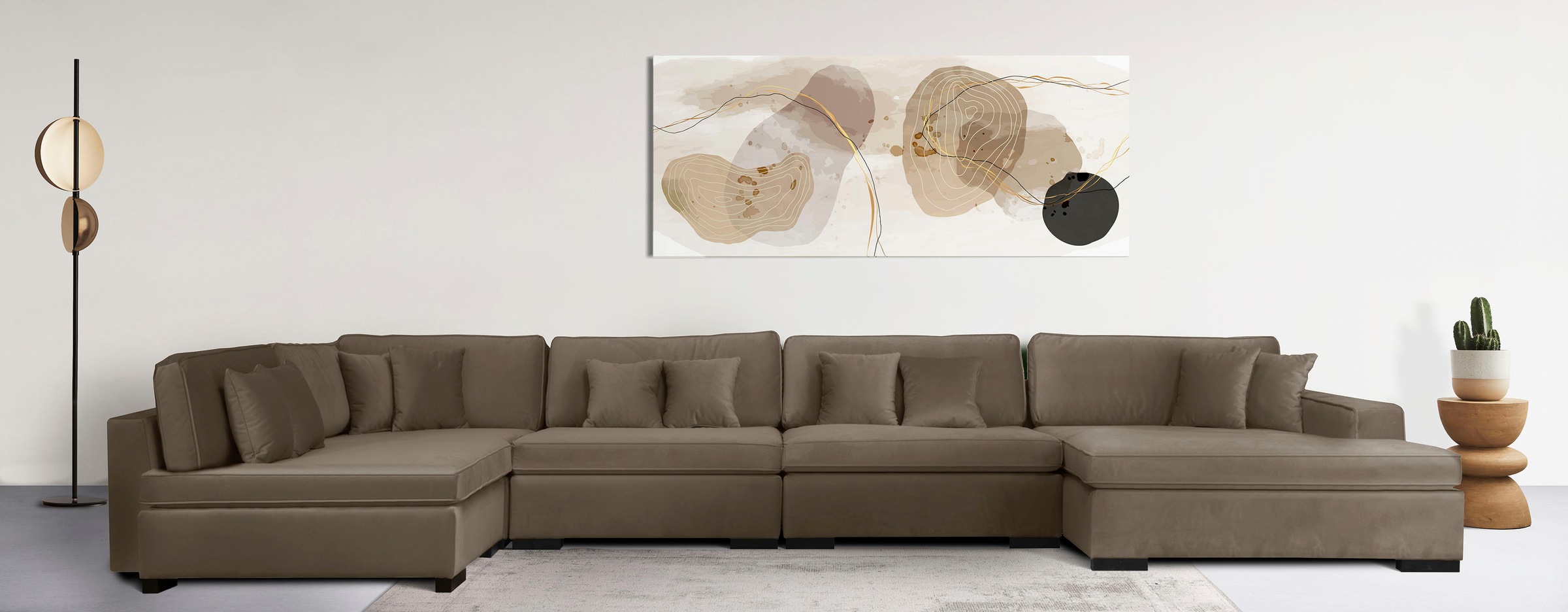 Guido Maria Kretschmer Home&Living Wohnlandschaft »Skara XXL U-Form«, Loung günstig online kaufen