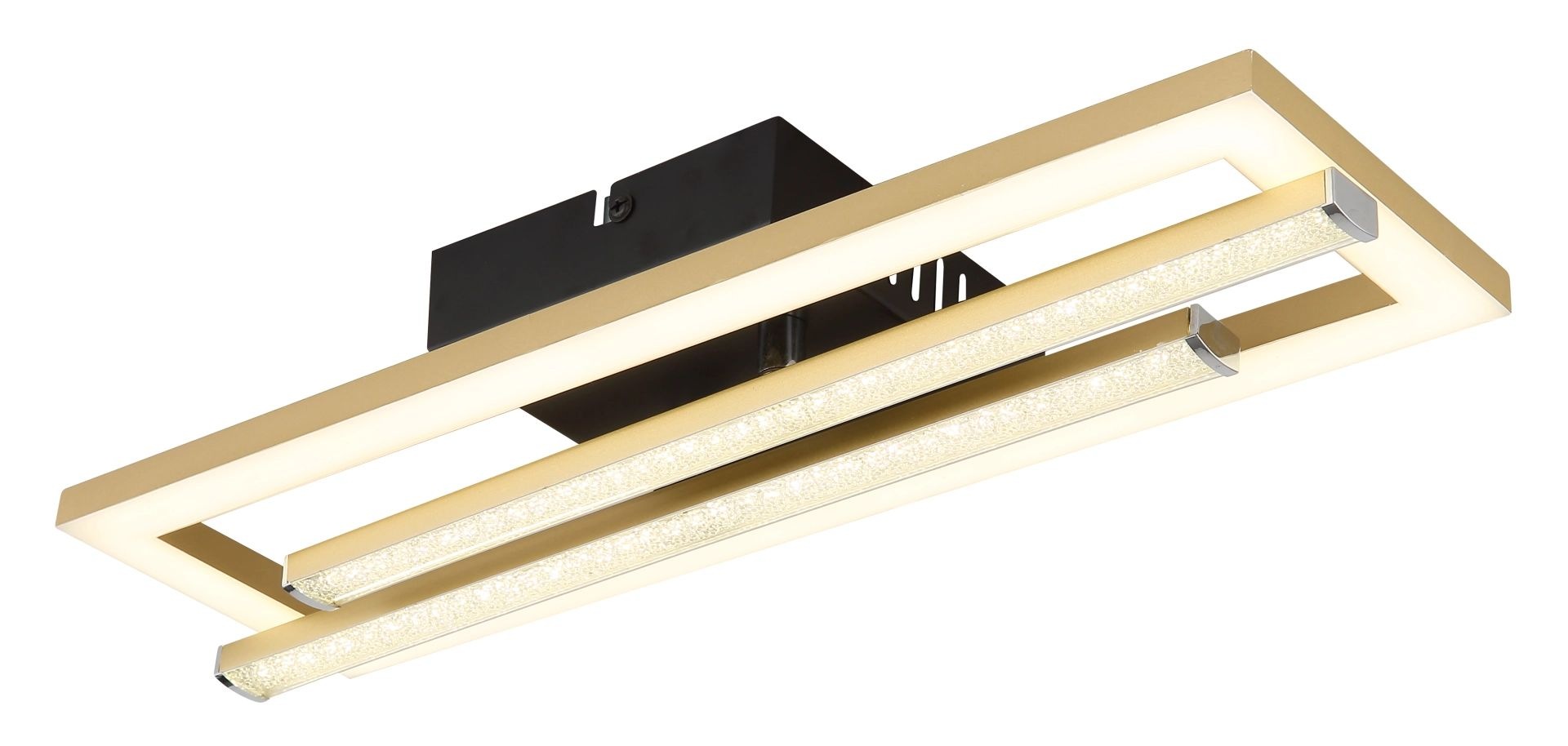 GLOBO LIGHTING LED Deckenleuchte »HIGHWAY«, Leuchtmittel LED-Modul | LED fest integriert, Deckenlampe, Kristalle, beweglich, Wohnbereich, Essbereich, Flur