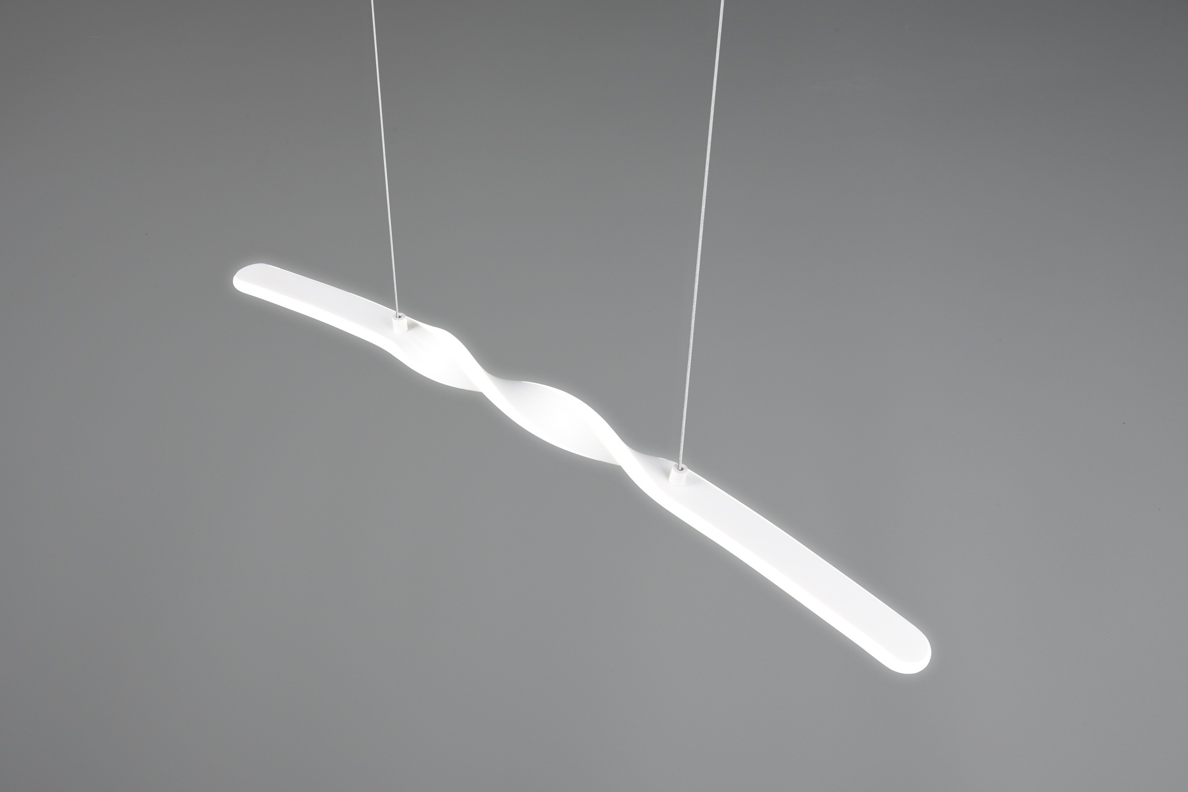 REALITY Leuchten LED Pendelleuchte »GINKO, Hängeleuchte LED 18W 2100 Lumen 4000K kaltweiß«, 1 flammig, Leuchtmittel LED-Board | LED fest integriert, Hängelampe Esszimmer, höhenverstellbar bis max 150cm, Breite 79 cm