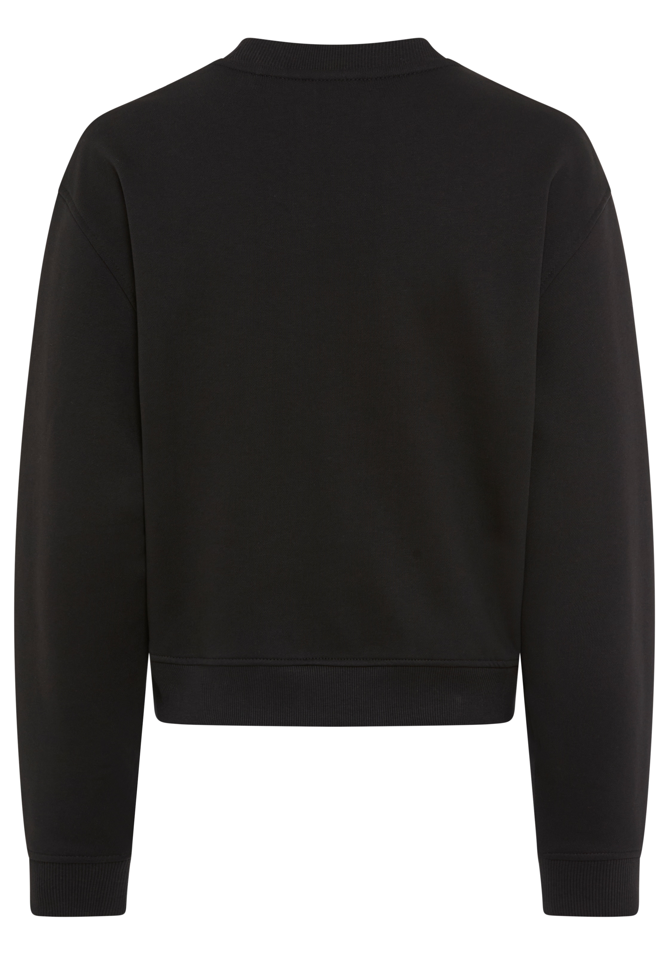 HUGO Sweater »Delessa«, Baumwoll-Terry mit Rundhals
