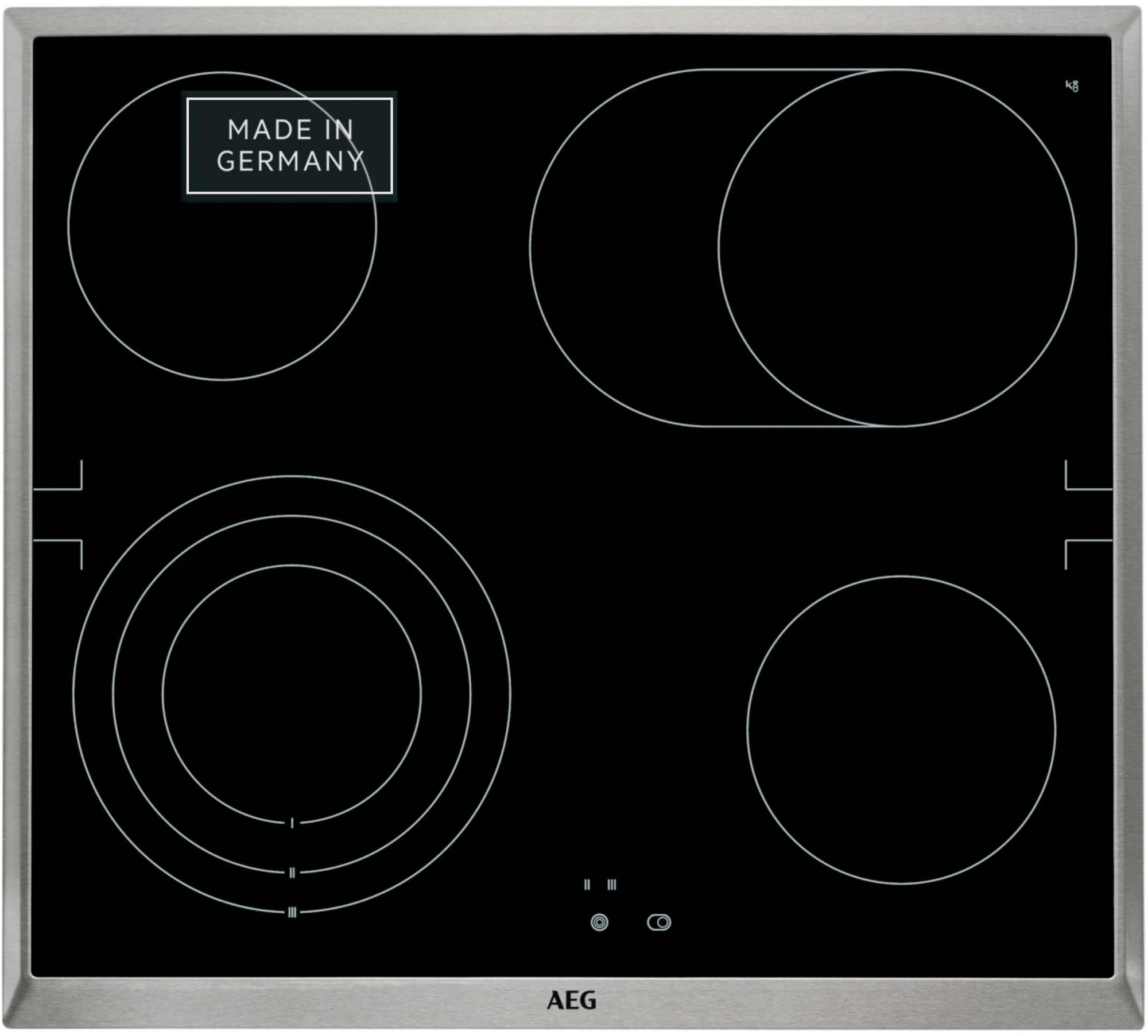 AEG Elektro-Herd-Set Serie 5000 »HH24HSPM«, Pyrolyse-Selbstreinigung, Edelstahl Design