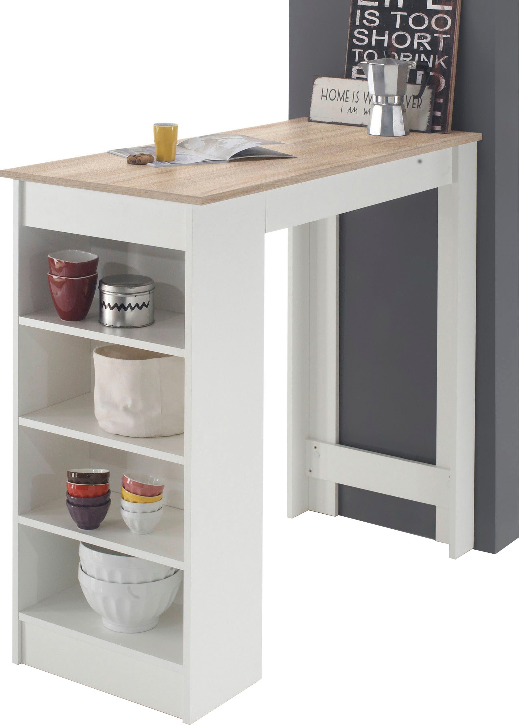 HBZ Bartisch »Mojito, TOPSELLER!«, (Bartisch, Tisch), Bartisch mit Regal be günstig online kaufen