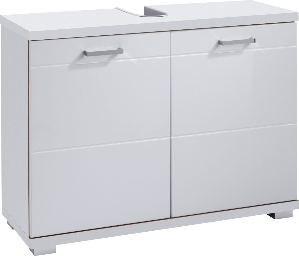 byLIVING Waschbeckenunterschrank »Nebraska«, Breite 80 in cm, im Online-Shop MDF-Fronten Hochglanz-Optik bestellen Badezimmerschrank