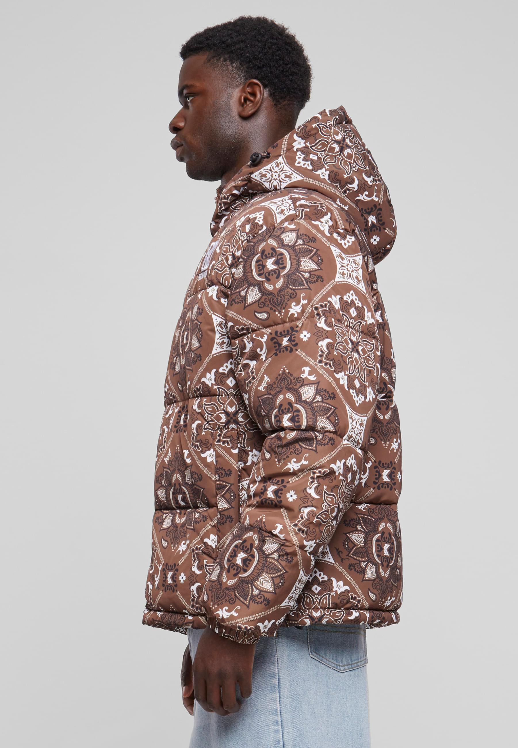 Karl Kani Winterjacke »Karl Kani Herren KM233-037-2 KK OG Paisley Puffer Jacket« 1 Stk. tlg. mitKapuze