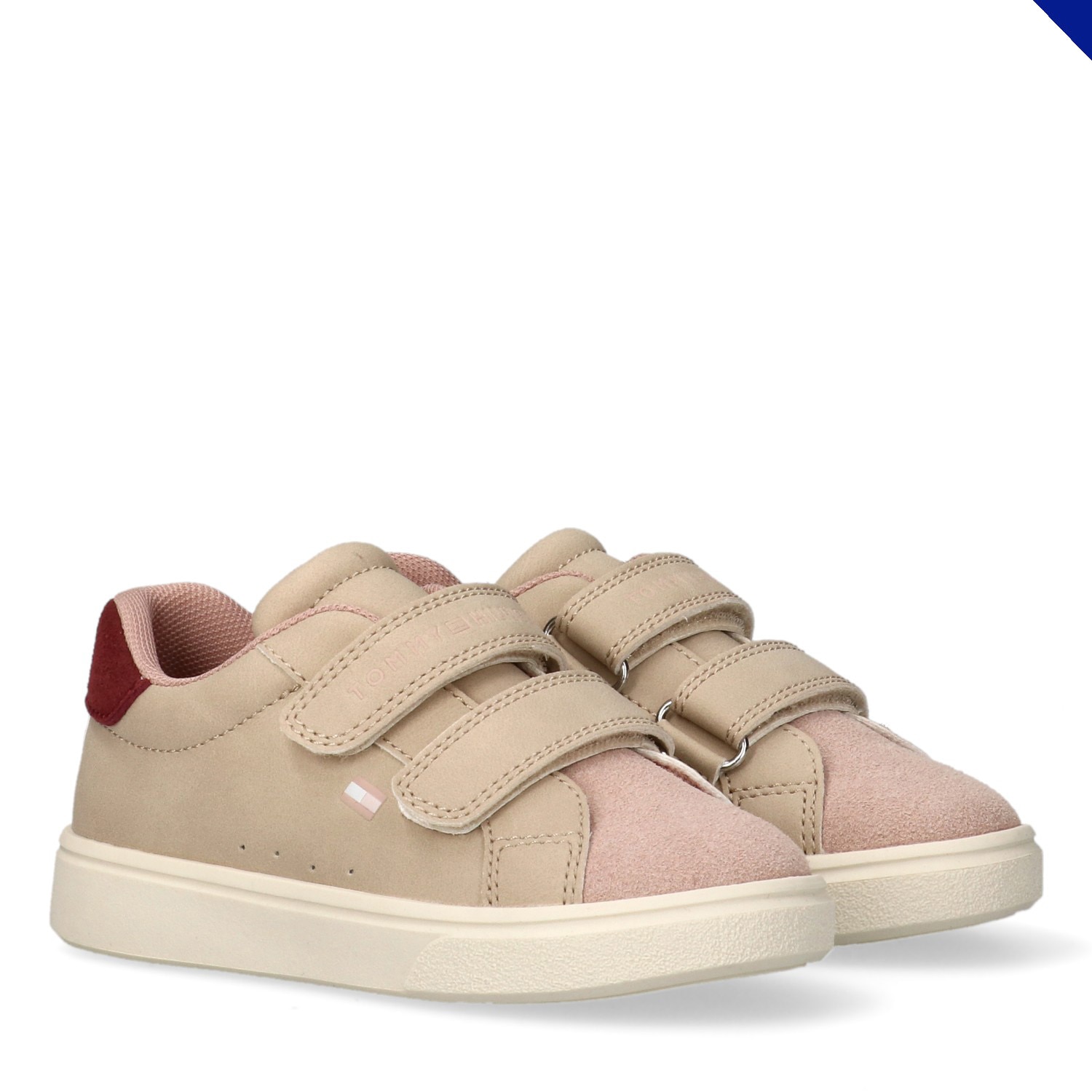Tommy Hilfiger Sneaker  Freizeitschuh, Halbschuh, Klettschuh mit Kontrastbesatz