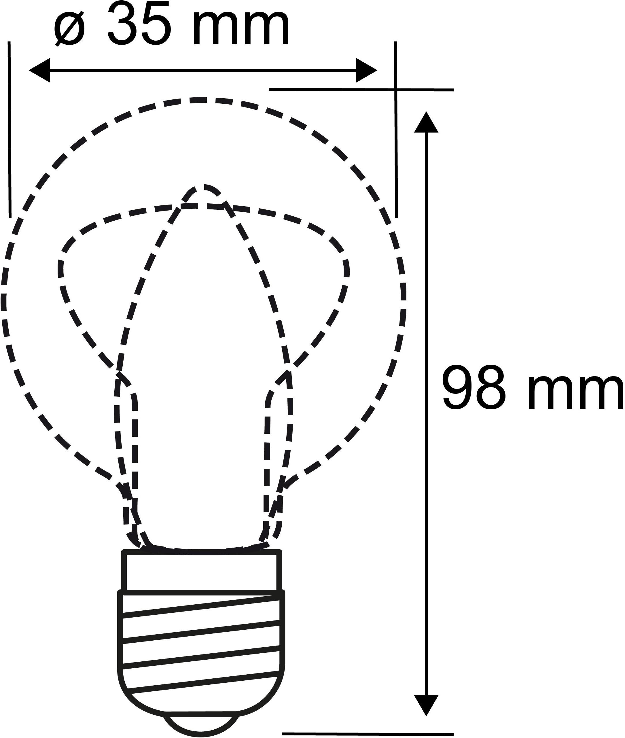 Paulmann LED-Leuchtmittel »Eco-Line Filament 230V LED Kerze E14 3er-Pack 525lm 2,5W 3000K Klar«, E14, 3 St., Warmweiß