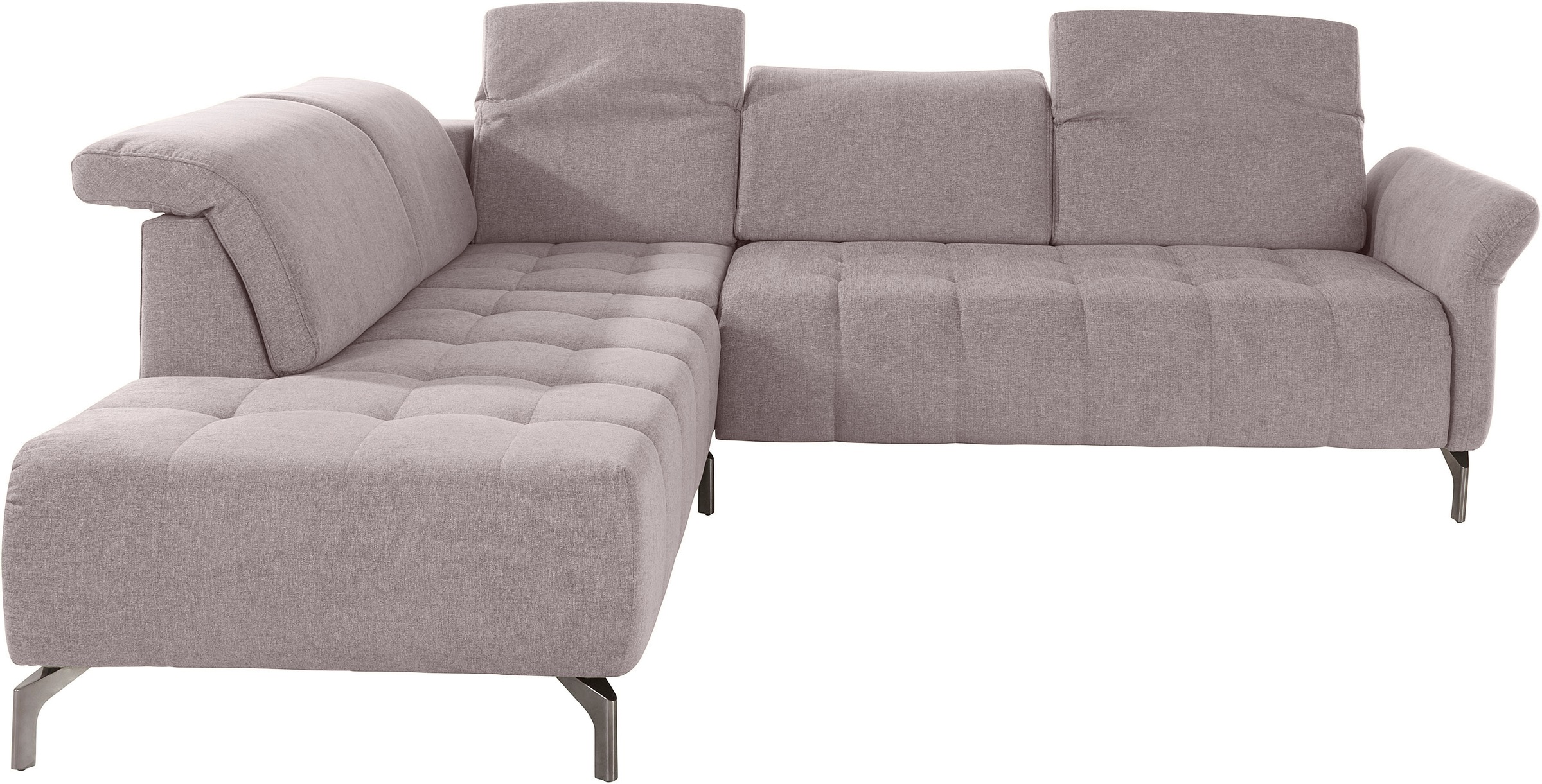 INOSIGN Ecksofa »Fresh L-Form«, Federkern, wahlweise Kopfteilverstellung un günstig online kaufen