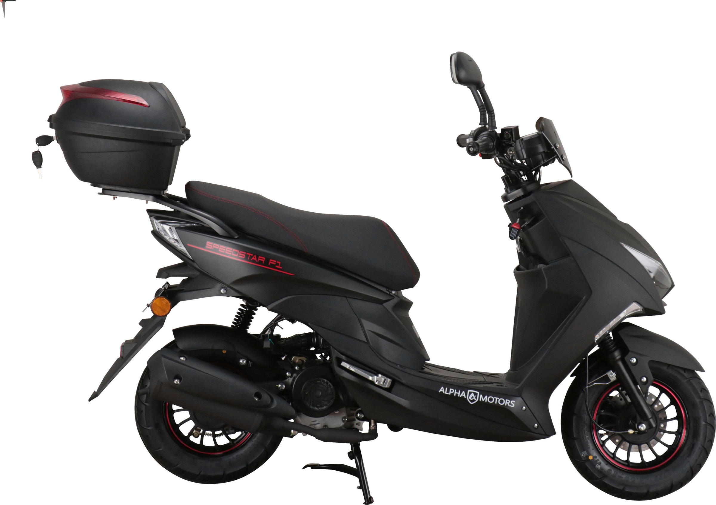 Alpha Motors Motorroller »Speedstar FI«, 50 cm³, 25 km/h, Euro 5, 2,72 PS, (mit Topcase), mit Lenkerschloss