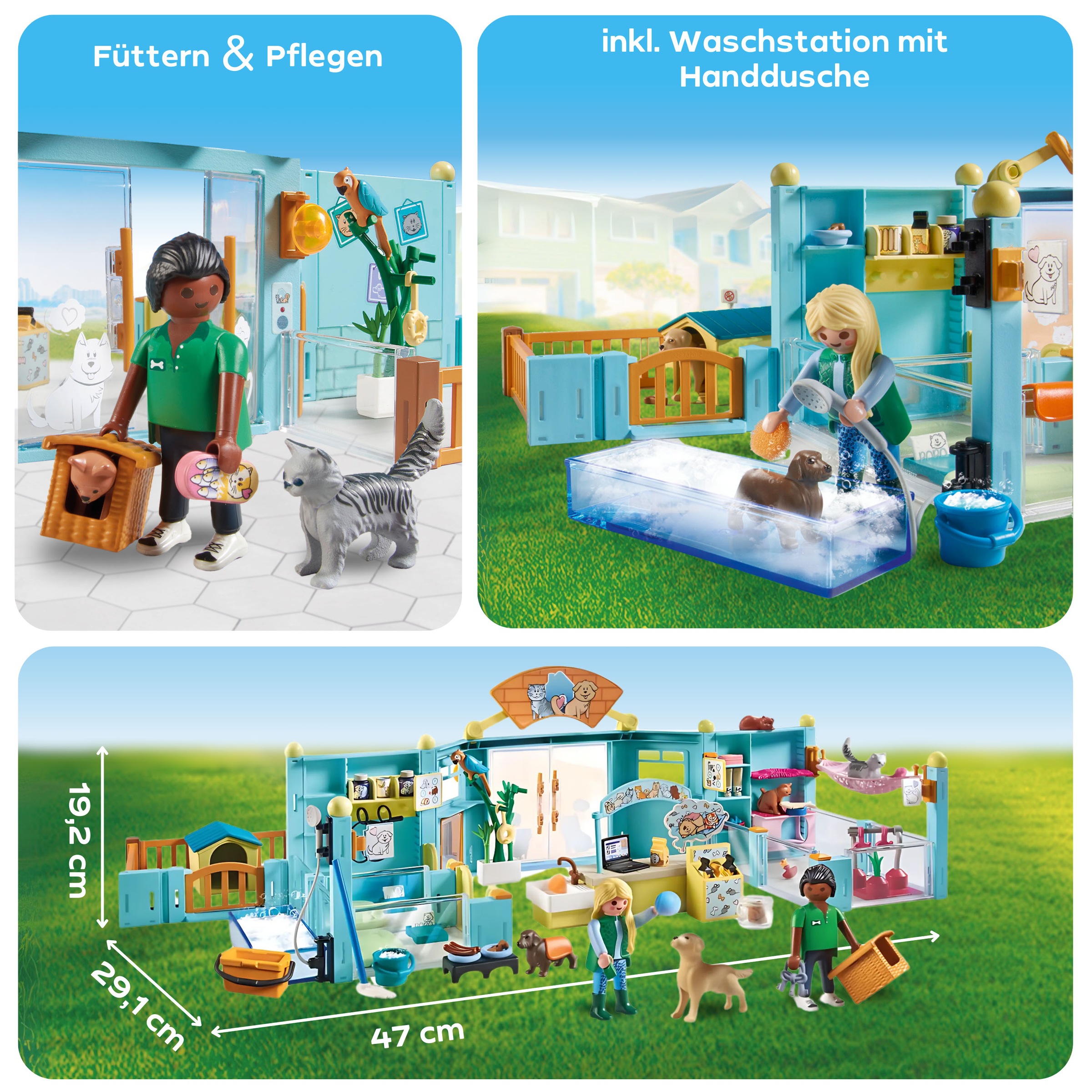 Playmobil® Konstruktions-Spielset »Tierhotel (71742), Playmobil My Life«, (191 St.), Made in Europe
