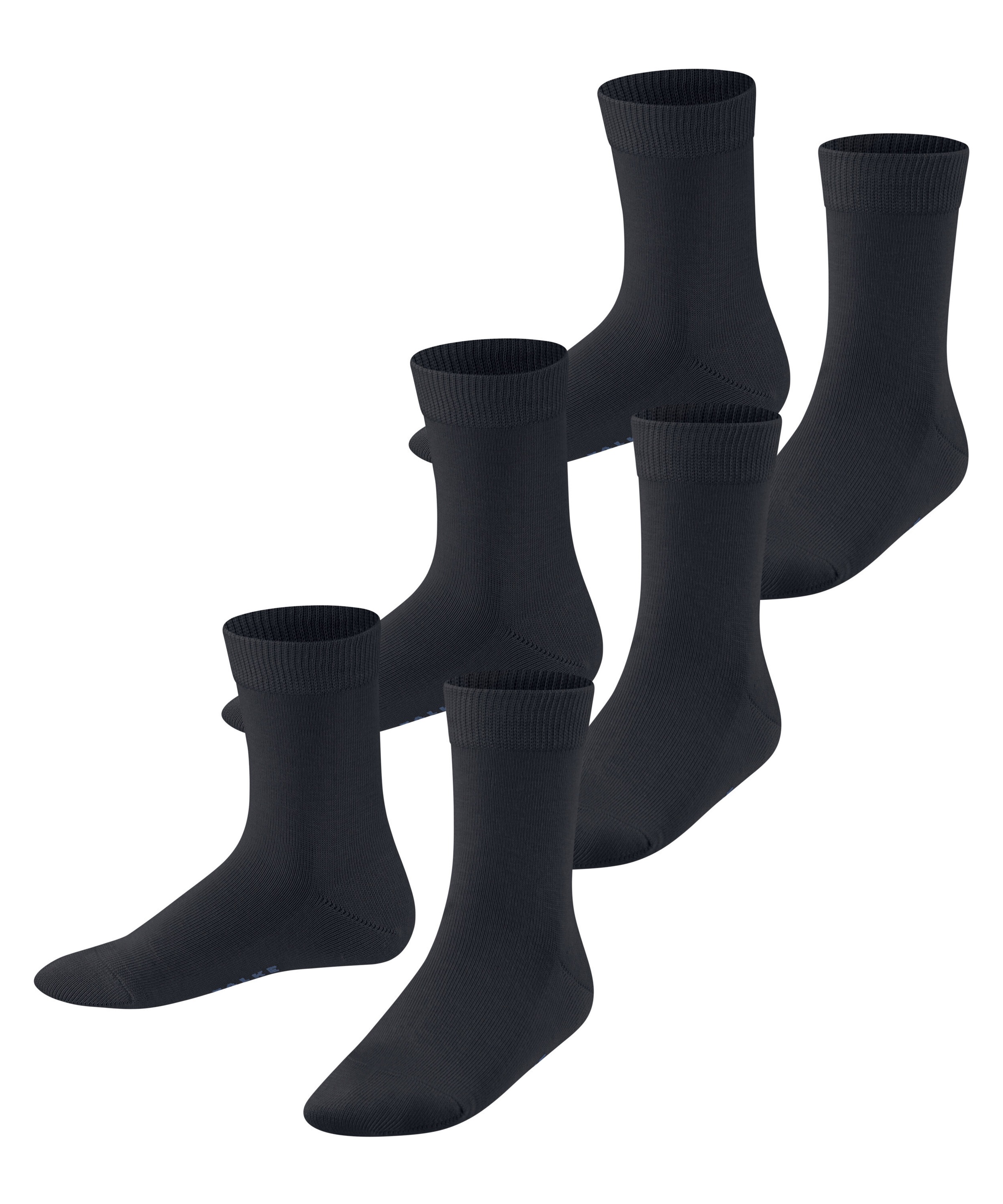 FALKE Socken »Family« 3er Pack, 3 Stk. tlg. mit Baumwolle, atmungsaktiv darkmarine 39-42 39-42 Kindersocken von Falke