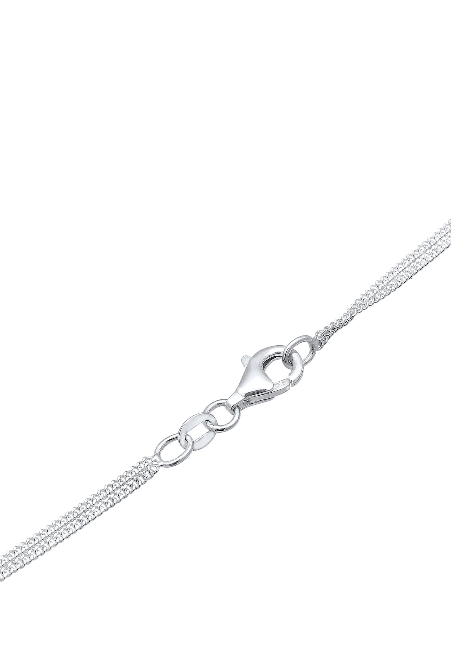 Elli Gliederkette »Y-Kette Layer und Kristalle 925 Silber«