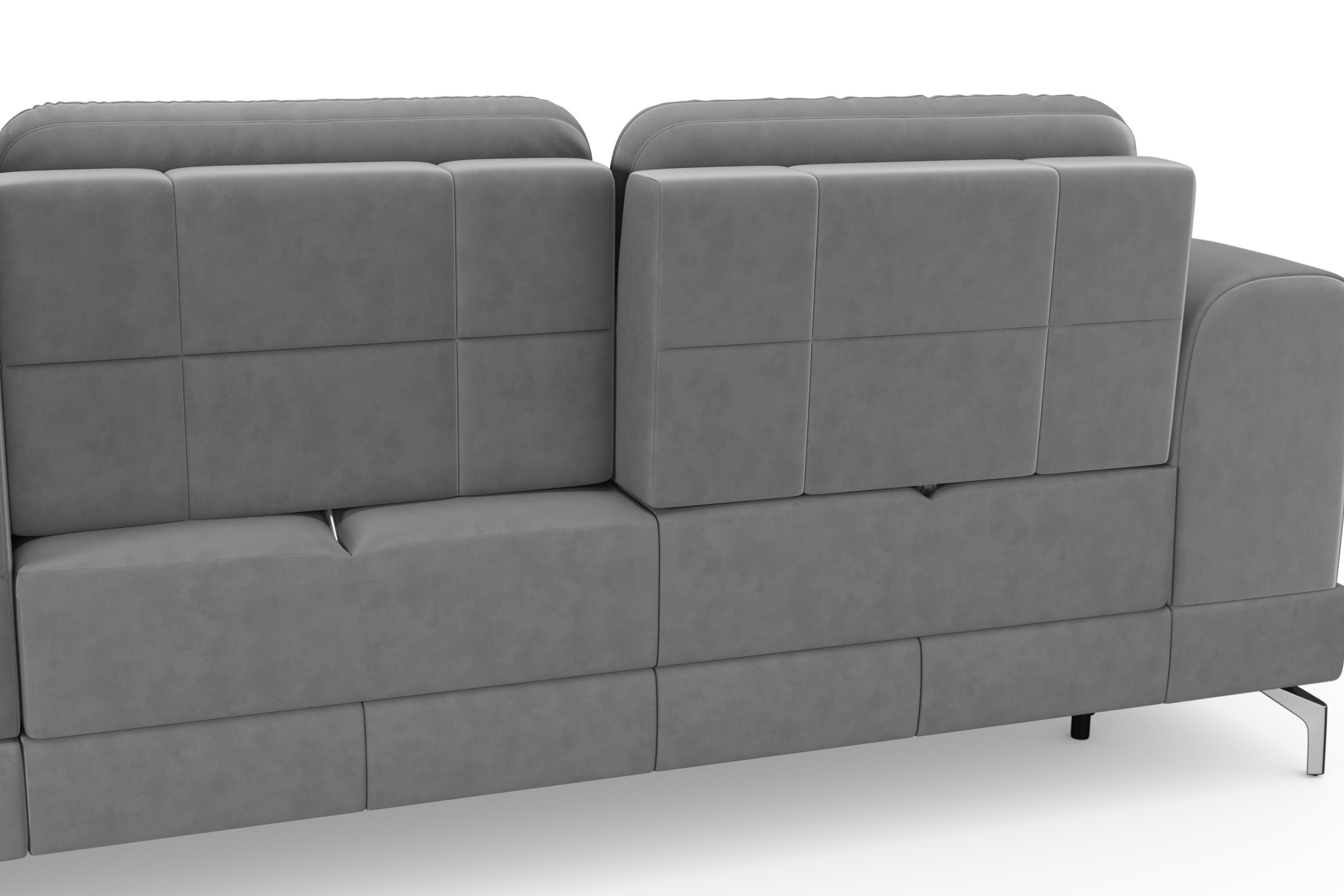 sit&more Ecksofa »Bendigo L-Form«, inklusive Sitztiefenverstellung, Bodenfreiheit 12 cm, in 2 Fußfarben