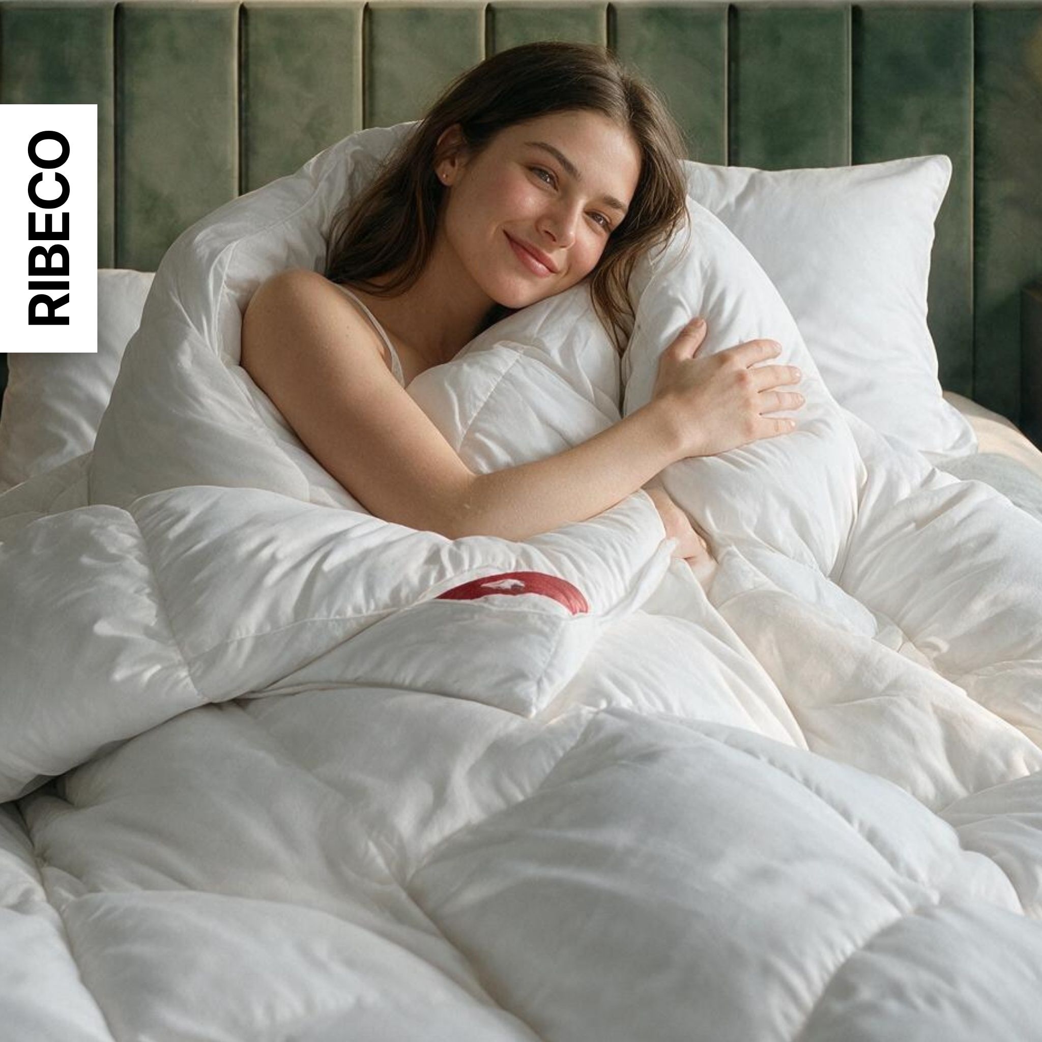 RIBECO Federbettdecke »Bettdecke in 135x200 und 155x220cm Topseller,« extrawarm Füllung 50% Daunen & 50% Federn 1 Stk. tlg. Daunen und Federn, Made in Germany, mit gratis 80x80 cm Kissen