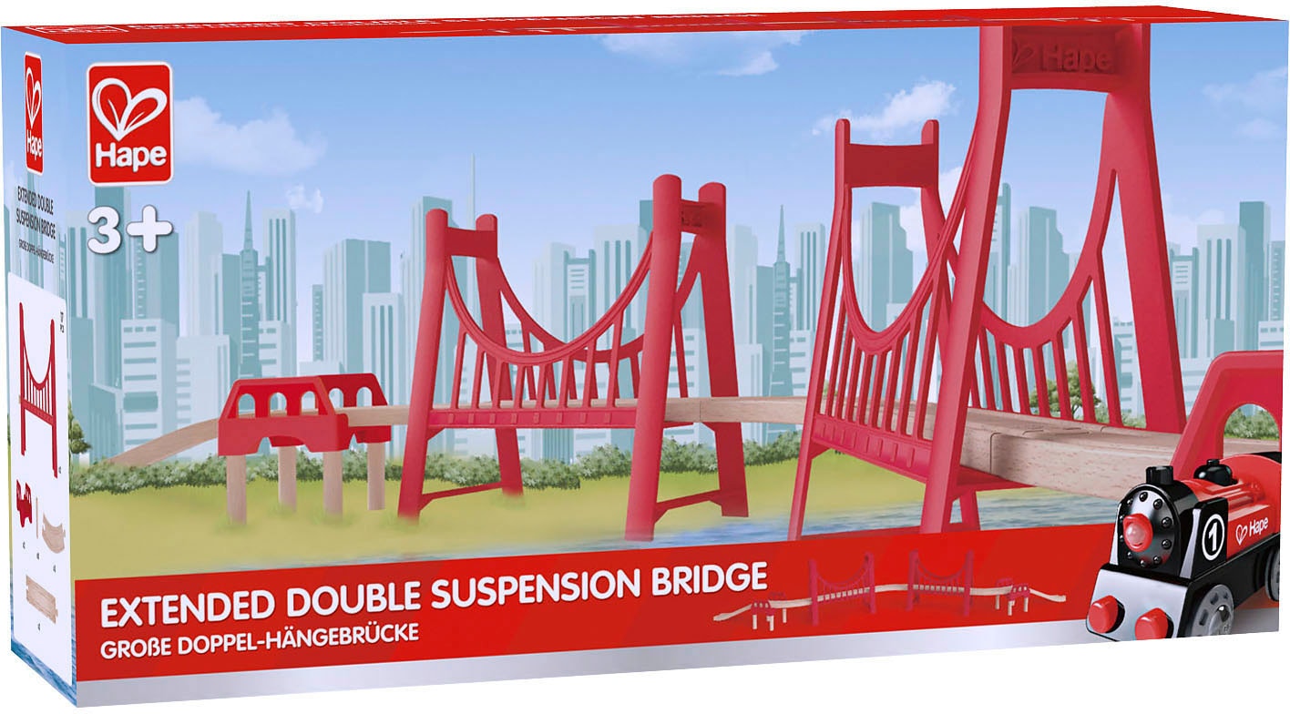 Hape Spielzeugeisenbahn-Brücke »Große Doppel-Hängebrücke«