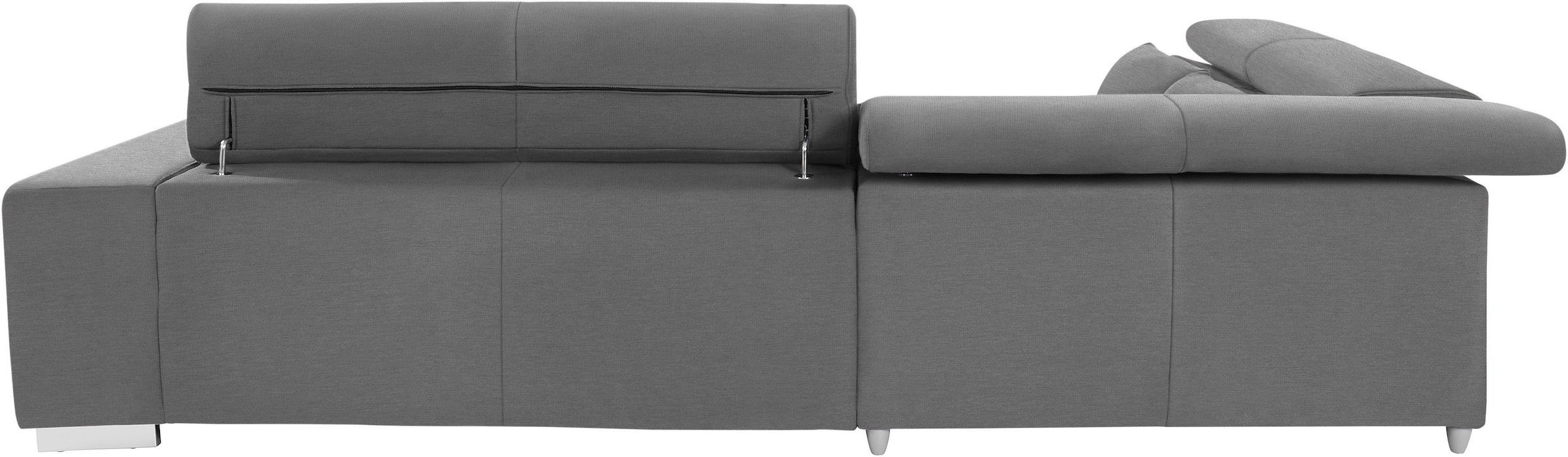 COTTA Ecksofa »Orion L-Form«, mit Kopfteilverstellung & 5 Nierenkissen