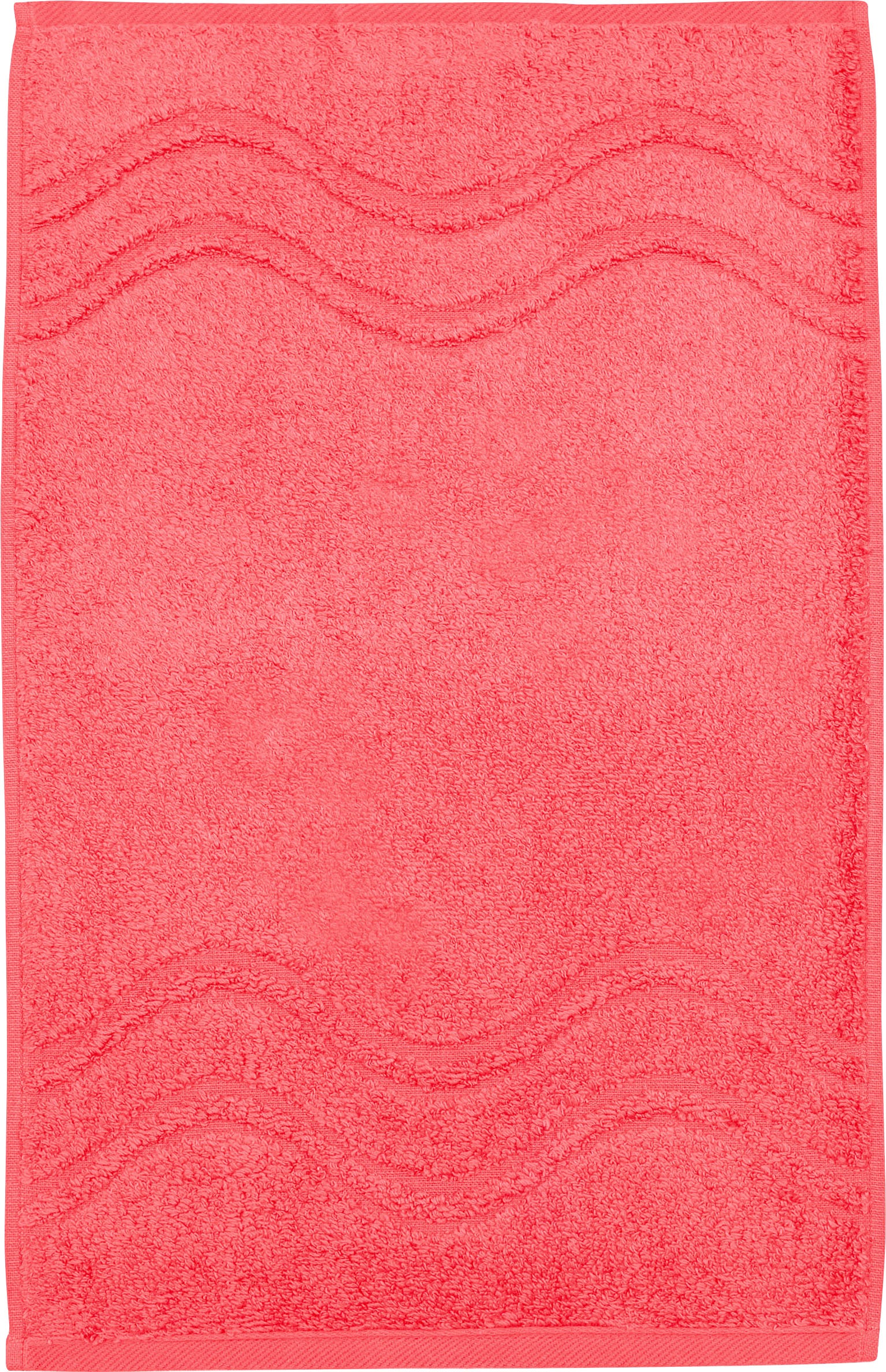 ROSS Gästehandtuch »Cashmere feeling«, (Packung, 6 St.), 100% Baumwolle, mit Wellen-Bordüre, große Farbauswahl