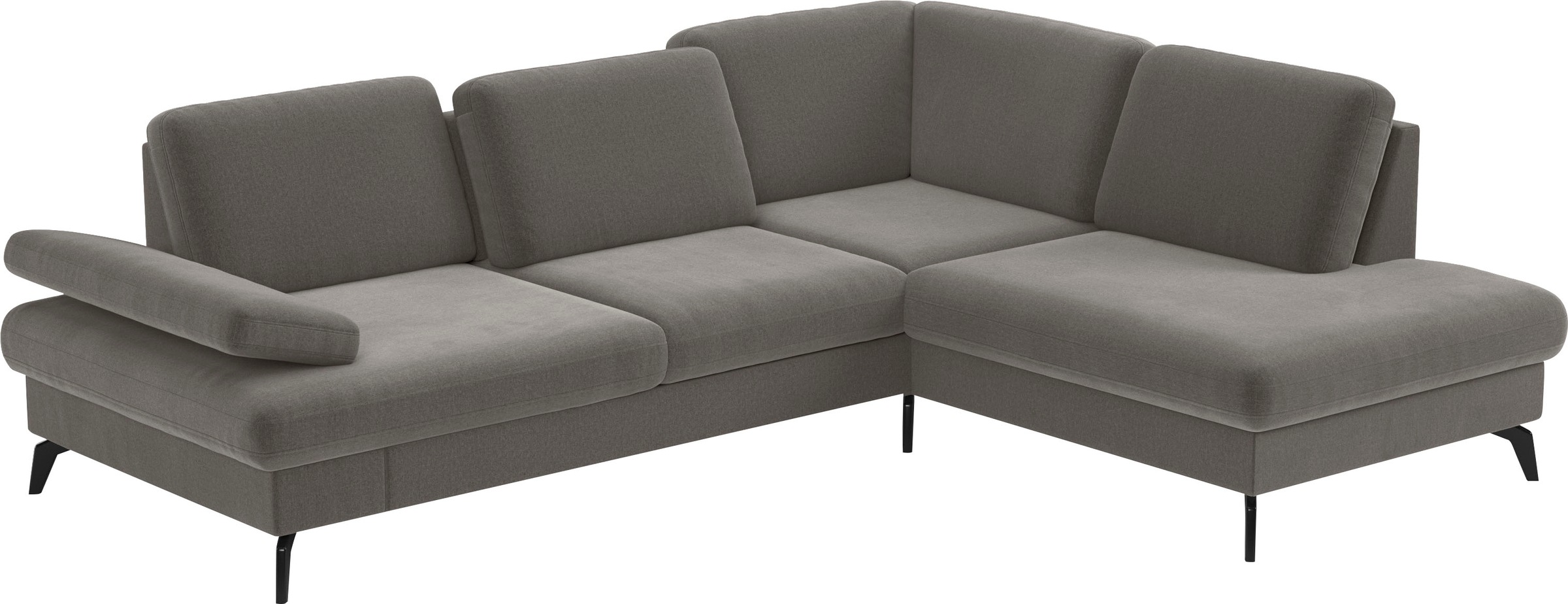 sit&more Ecksofa »Morris L-Form, inkl. Sitztiefenverstellung«, wahlweise mit Armteilverstellung, Bettfunktion & Bettkasten