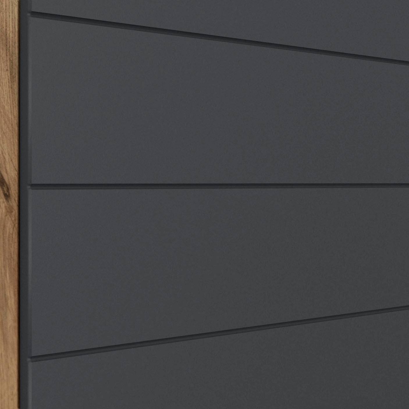 KOCHSTATION Hängeschrank »KS-Luhe«, 60 cm breit, hochwertige MDF-Fronten mit waagerechter Lisene