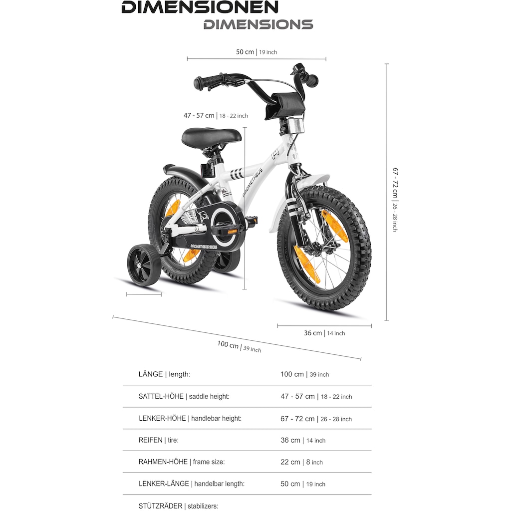 PROMETHEUS BICYCLES Kinderfahrrad »Hawk«, 1 Gang