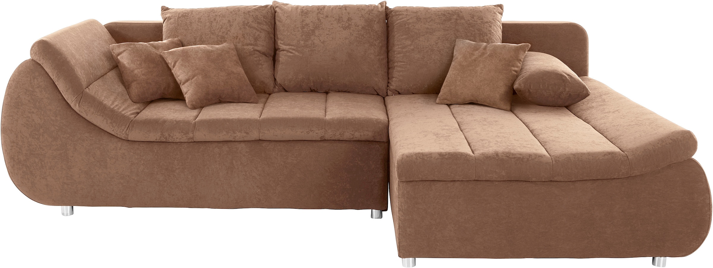 INOSIGN Ecksofa »Imola, elegant und modern, aktuelle Steppung im Sitz, bequ günstig online kaufen